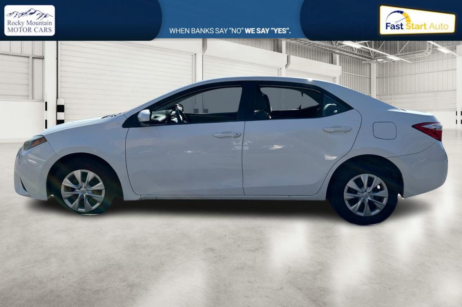 2014 White Toyota Corolla L 4-Speed AT (5YFBURHE1EP) with an 1.8L L4 DOHC 16V engine, 4-Speed Automatic transmission, located at 767 S State Road, Pleasant Grove, UT, 84062, (801) 785-1058, 40.354839, -111.736687 - Photo#6