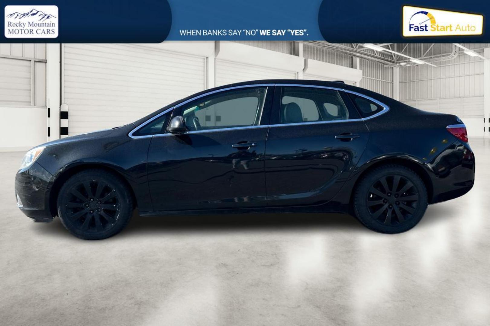 2015 Black Buick Verano Base (1G4PP5SK6F4) with an 2.4L L4 DOHC 16V FFV engine, 6-Speed Automatic transmission, located at 7755 State Street, Midvale, UT, 84047, (801) 753-9063, 40.610329, -111.892159 - Photo#5