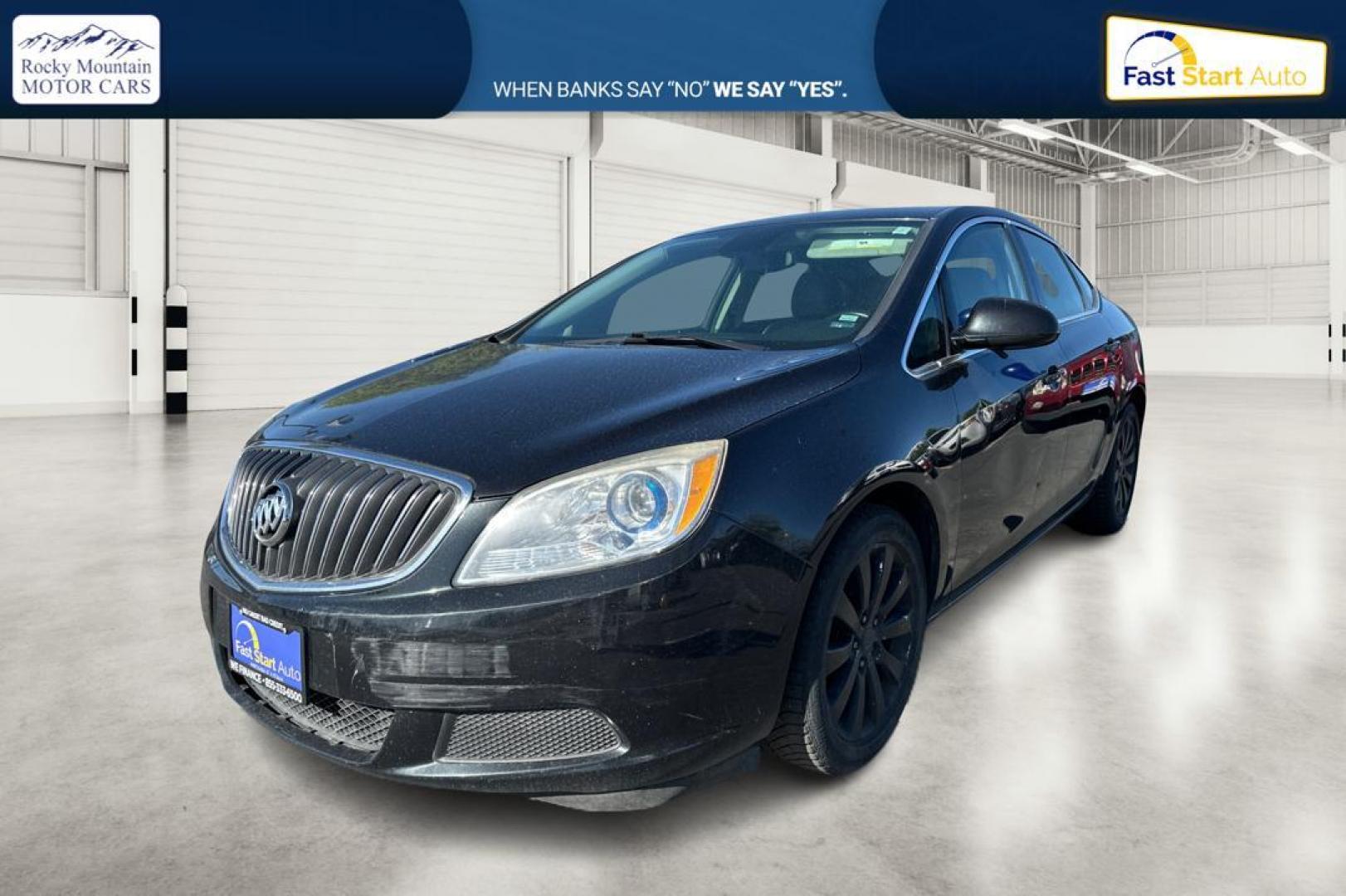 2015 Black Buick Verano Base (1G4PP5SK6F4) with an 2.4L L4 DOHC 16V FFV engine, 6-Speed Automatic transmission, located at 7755 State Street, Midvale, UT, 84047, (801) 753-9063, 40.610329, -111.892159 - Photo#6