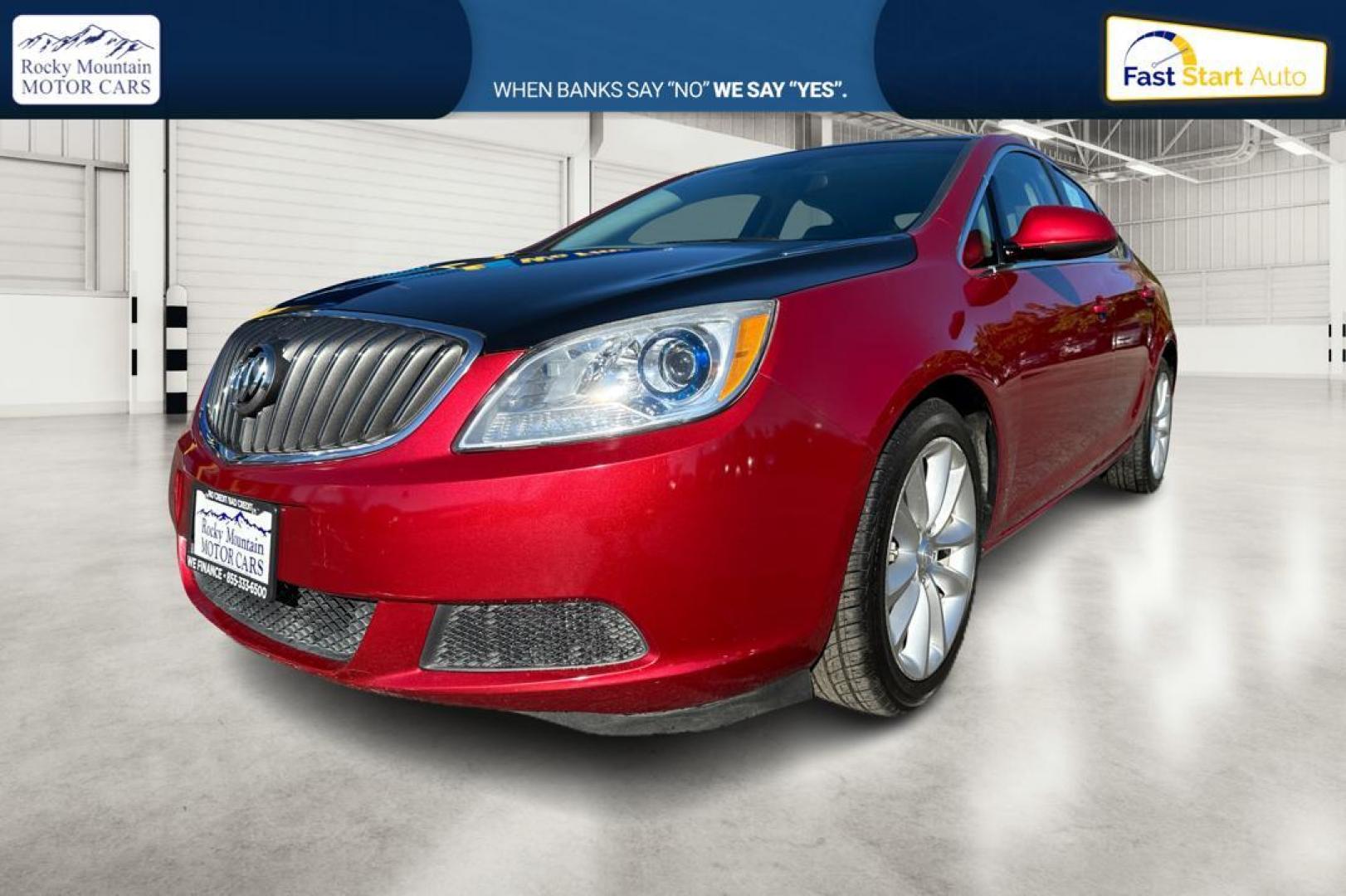 2015 Red Buick Verano Base (1G4PP5SK0F4) with an 2.4L L4 DOHC 16V FFV engine, 6-Speed Automatic transmission, located at 767 S State Road, Pleasant Grove, UT, 84062, (801) 785-1058, 40.354839, -111.736687 - Photo#8