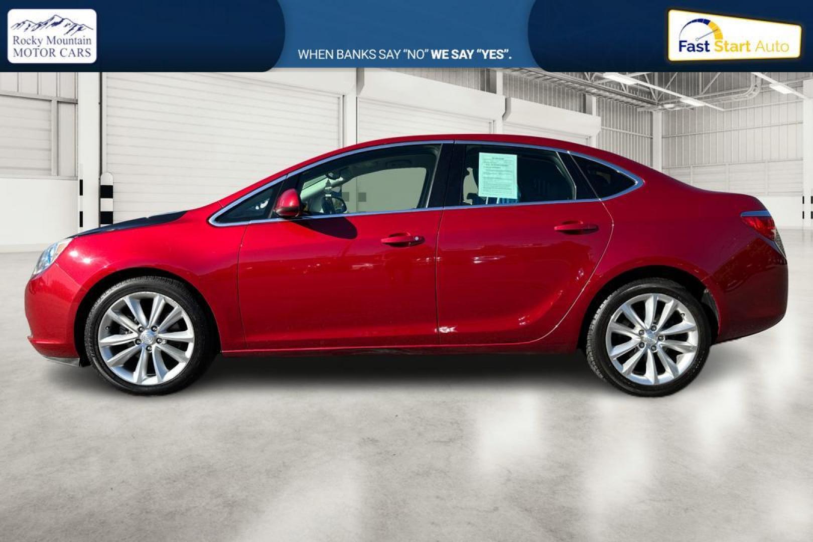 2015 Red Buick Verano Base (1G4PP5SK0F4) with an 2.4L L4 DOHC 16V FFV engine, 6-Speed Automatic transmission, located at 767 S State Road, Pleasant Grove, UT, 84062, (801) 785-1058, 40.354839, -111.736687 - Photo#6