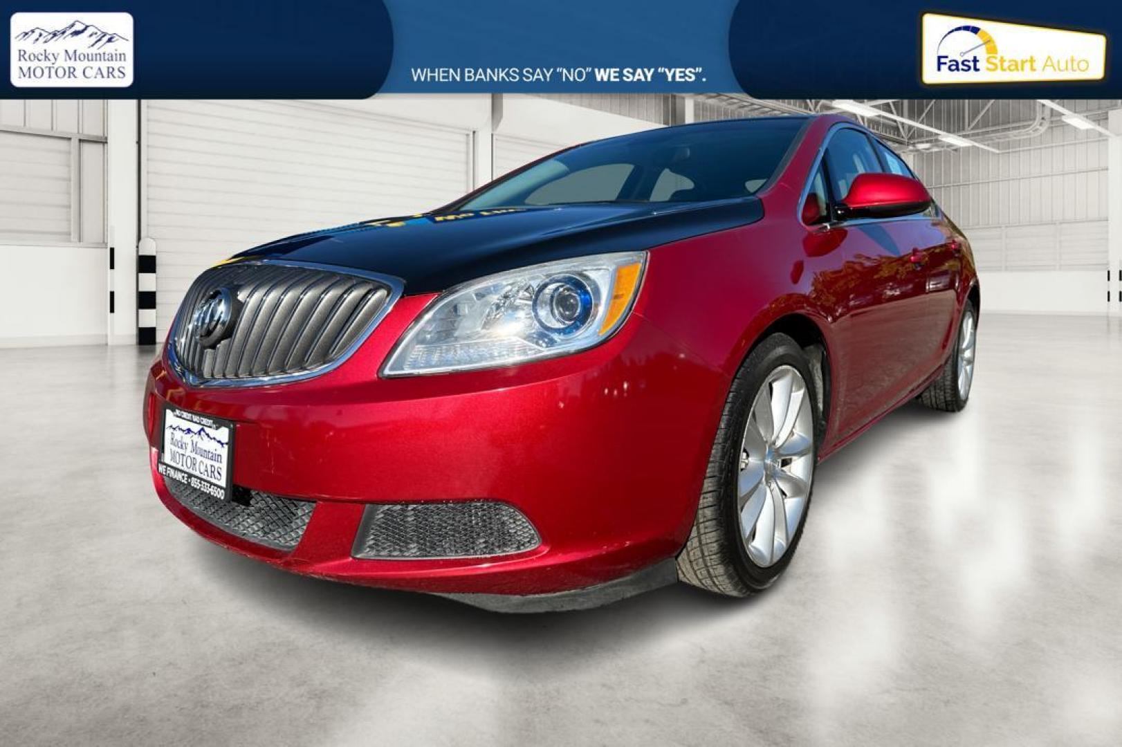 2015 Red Buick Verano Base (1G4PP5SK0F4) with an 2.4L L4 DOHC 16V FFV engine, 6-Speed Automatic transmission, located at 767 S State Road, Pleasant Grove, UT, 84062, (801) 785-1058, 40.354839, -111.736687 - Photo#6