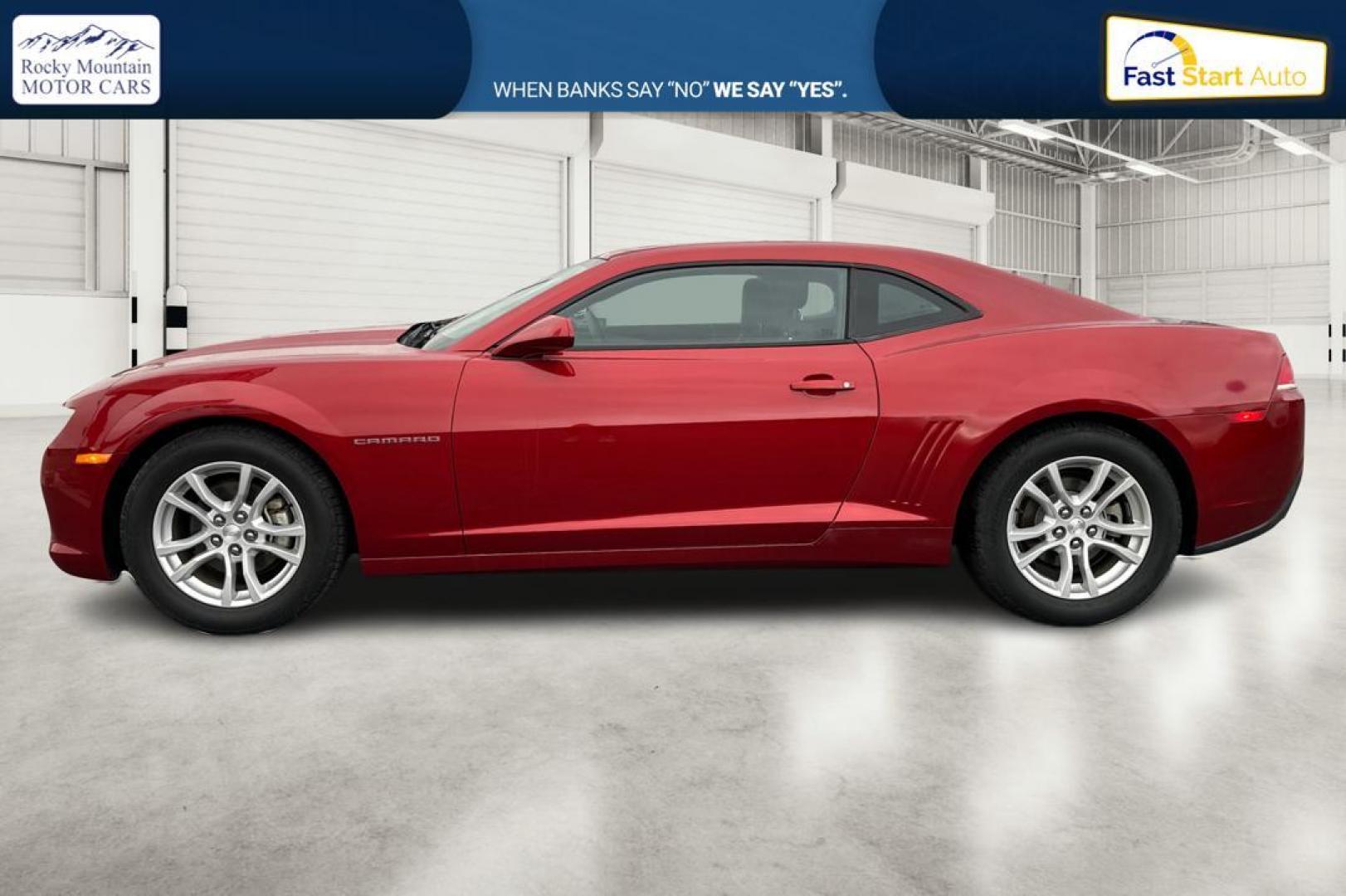 2015 Red Chevrolet Camaro 1LS Coupe (2G1FA1E33F9) with an 3.6L V6 DOHC 24V FFV engine, 6-Speed Manual transmission, located at 7755 State Street, Midvale, UT, 84047, (801) 753-9063, 40.610329, -111.892159 - Photo#6