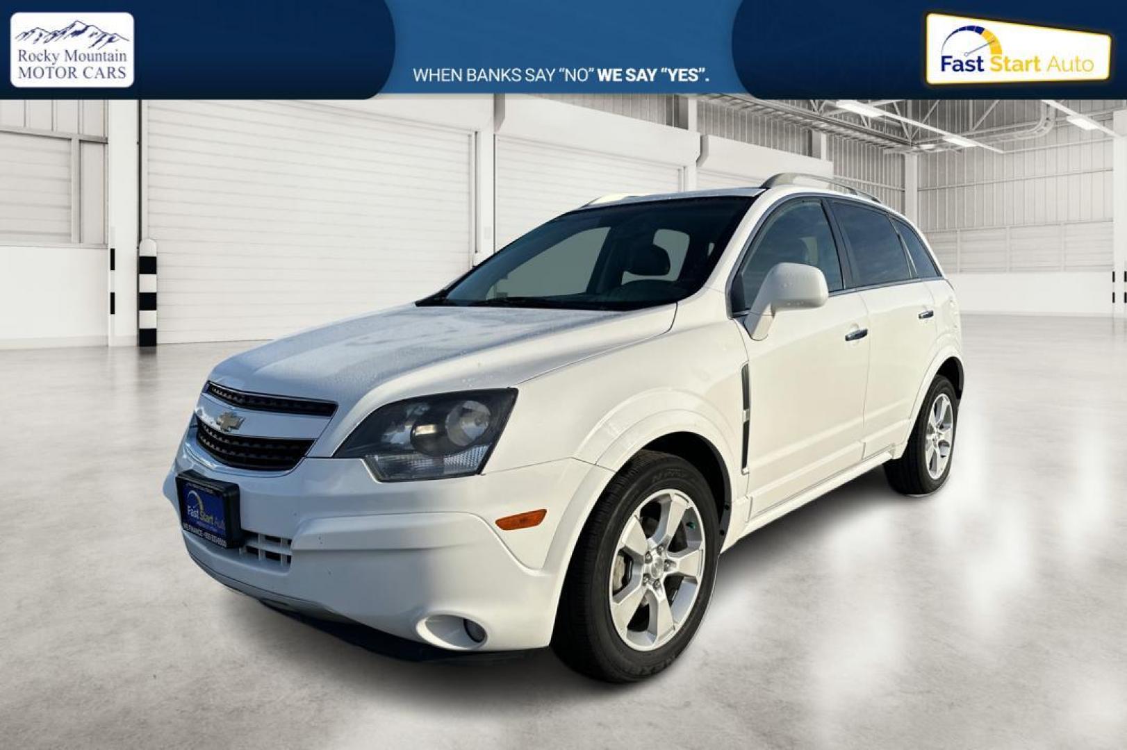 2015 White Chevrolet Captiva Sport LTZ FWD (3GNAL4EK1FS) with an 2.4L L4 DOHC 16V FFV engine, 6-Speed Automatic transmission, located at 7755 State Street, Midvale, UT, 84047, (801) 753-9063, 40.610329, -111.892159 - Photo#8