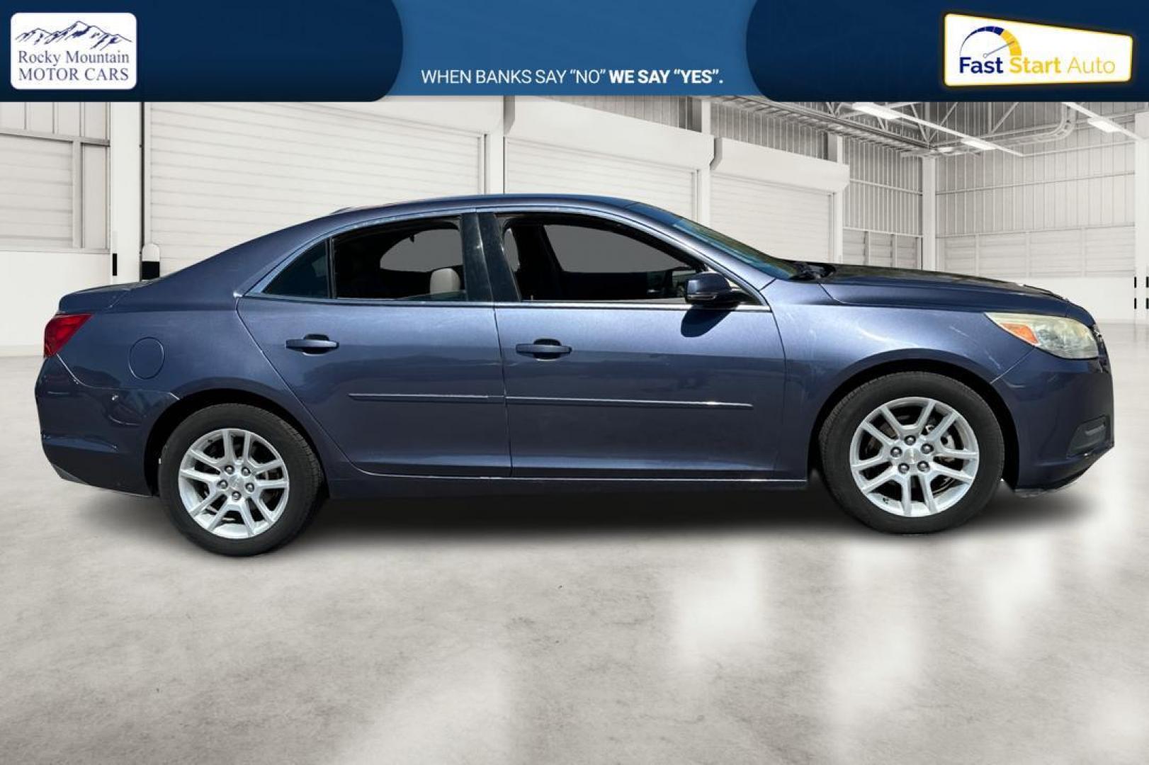 2015 Blue Chevrolet Malibu 1LT (1G11C5SL9FF) with an 2.5L L4 DOHC 16V engine, 6-Speed Automatic transmission, located at 767 S State Road, Pleasant Grove, UT, 84062, (801) 785-1058, 40.354839, -111.736687 - Photo#1