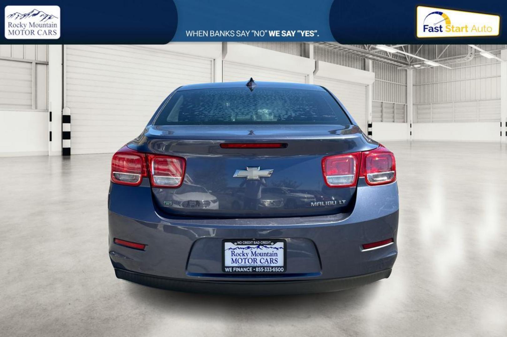 2015 Blue Chevrolet Malibu 1LT (1G11C5SL9FF) with an 2.5L L4 DOHC 16V engine, 6-Speed Automatic transmission, located at 767 S State Road, Pleasant Grove, UT, 84062, (801) 785-1058, 40.354839, -111.736687 - Photo#4