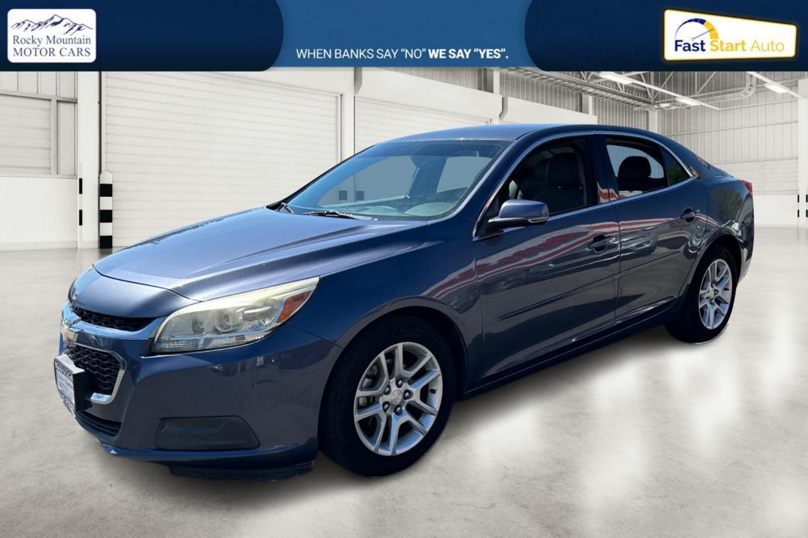 2015 Blue Chevrolet Malibu 1LT (1G11C5SL9FF) with an 2.5L L4 DOHC 16V engine, 6-Speed Automatic transmission, located at 767 S State Road, Pleasant Grove, UT, 84062, (801) 785-1058, 40.354839, -111.736687 - Photo#8