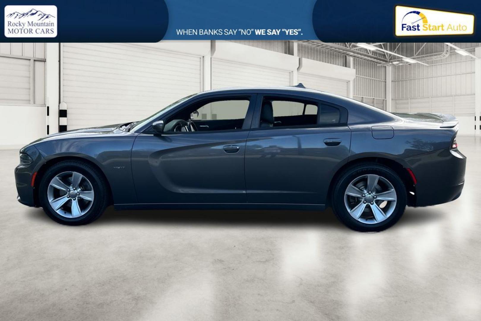 2015 Gray Dodge Charger R/T (2C3CDXCT0FH) with an 5.7L V8 OHV 16V engine, 8-Speed Automatic transmission, located at 7755 State Street, Midvale, UT, 84047, (801) 753-9063, 40.610329, -111.892159 - Photo#6