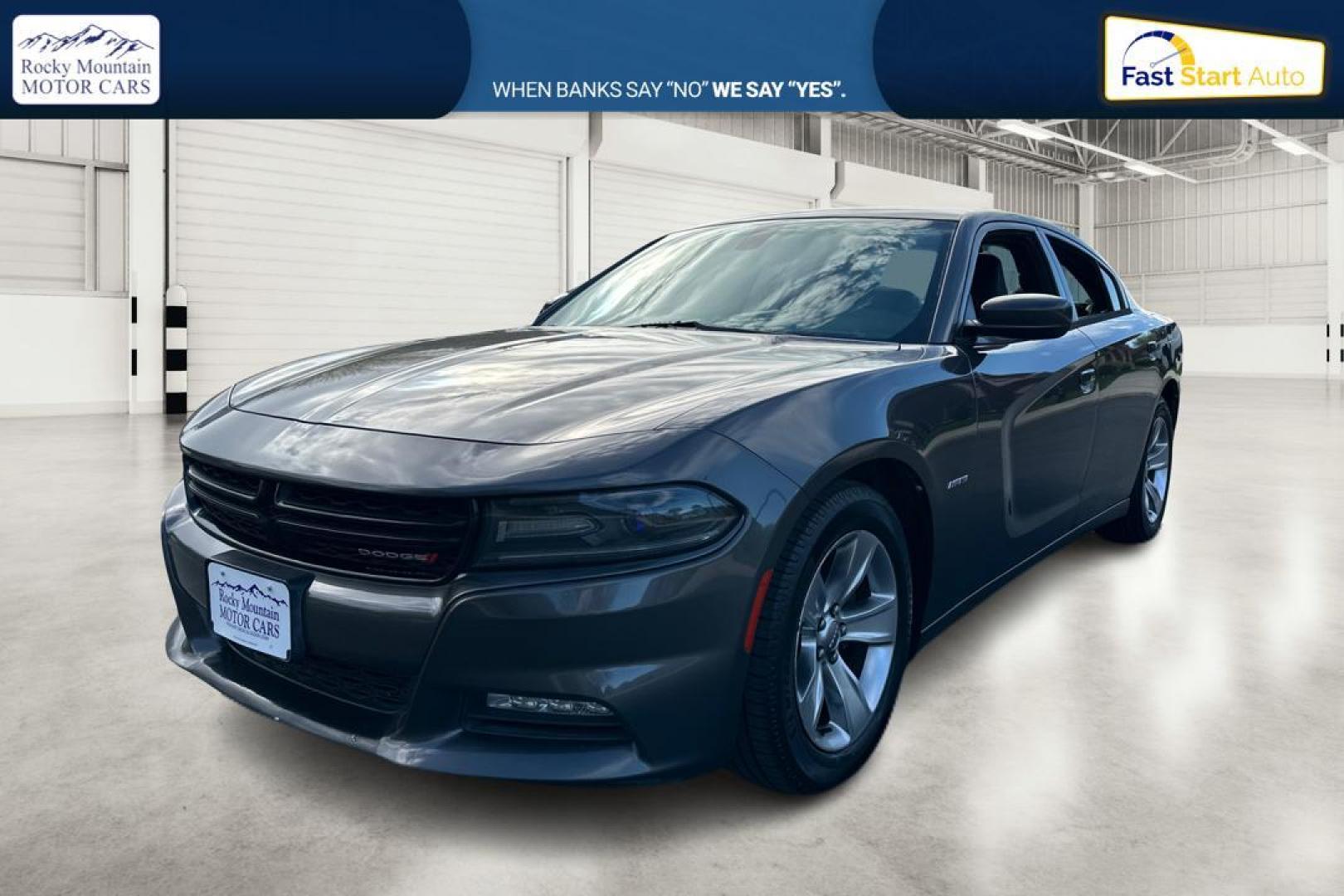 2015 Gray Dodge Charger R/T (2C3CDXCT0FH) with an 5.7L V8 OHV 16V engine, 8-Speed Automatic transmission, located at 7755 State Street, Midvale, UT, 84047, (801) 753-9063, 40.610329, -111.892159 - Photo#7