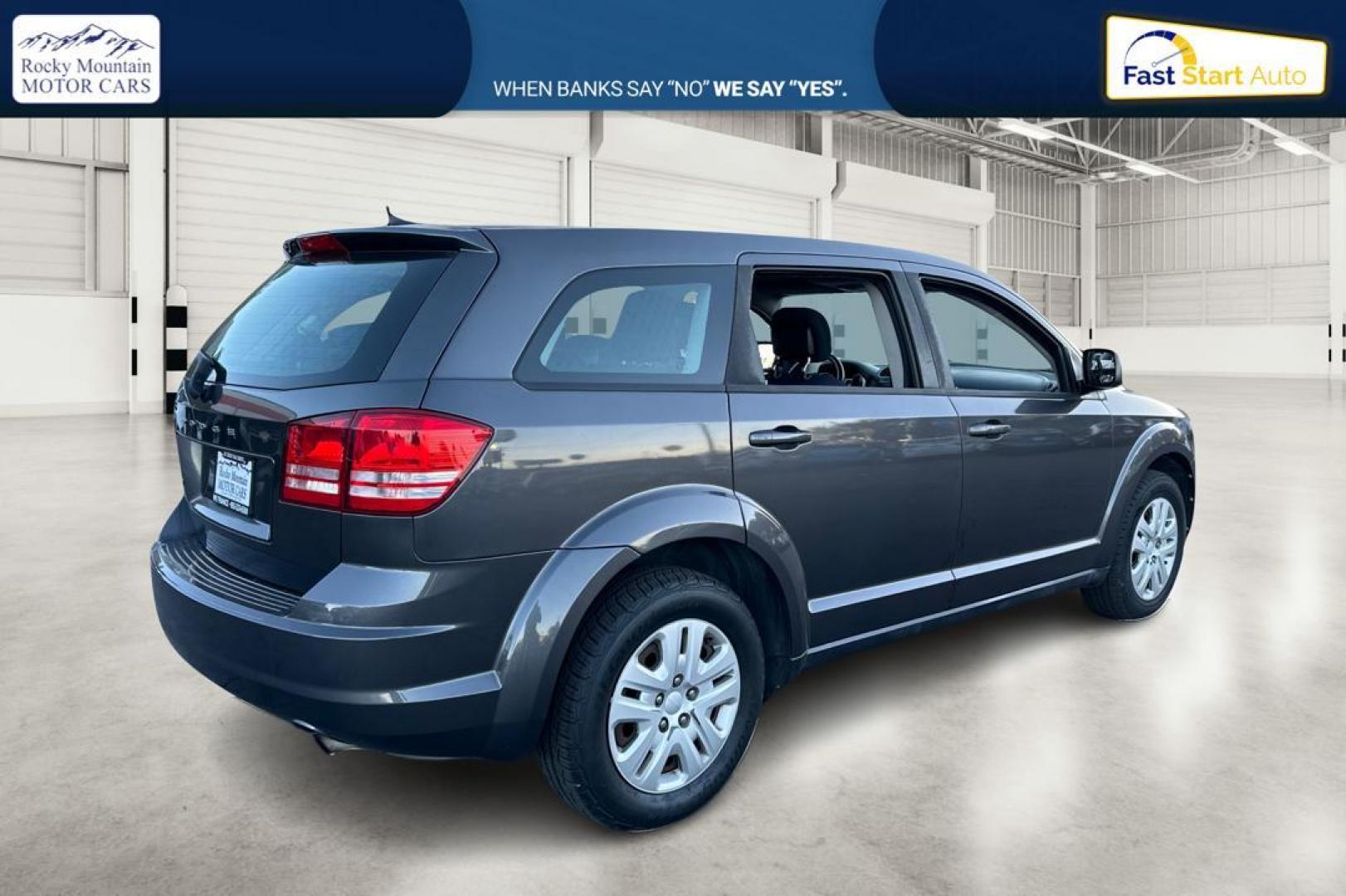 2015 Gray Dodge Journey SE (3C4PDCAB1FT) with an 2.4L L4 DOHC 16V engine, 4-Speed Automatic transmission, located at 767 S State Road, Pleasant Grove, UT, 84062, (801) 785-1058, 40.354839, -111.736687 - Photo#2