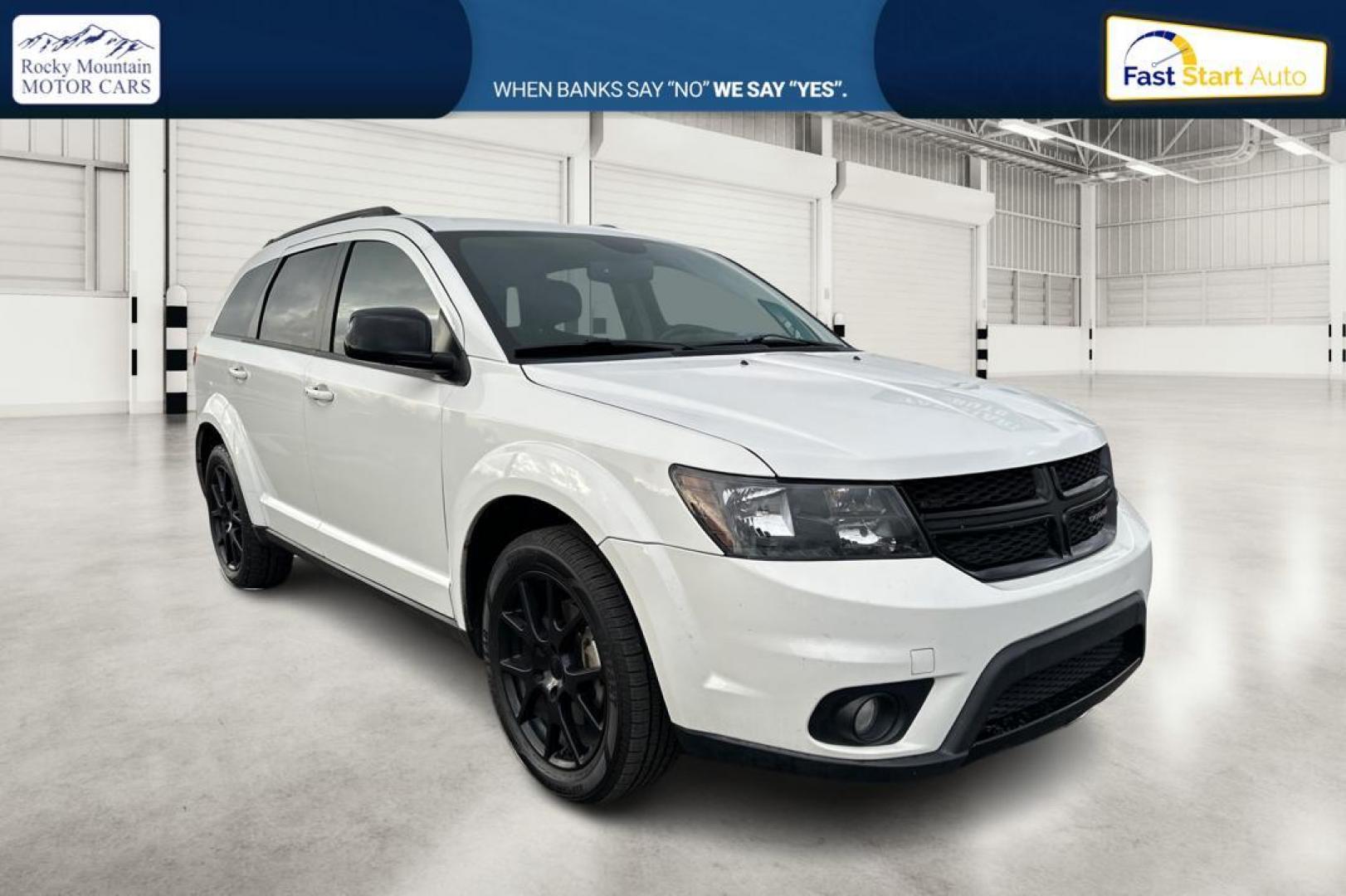 2015 White Dodge Journey SXT (3C4PDCBB8FT) with an 2.4L L6 DOHC 16V engine, 4-Speed Automatic transmission, located at 7755 State Street, Midvale, UT, 84047, (801) 753-9063, 40.610329, -111.892159 - Photo#0