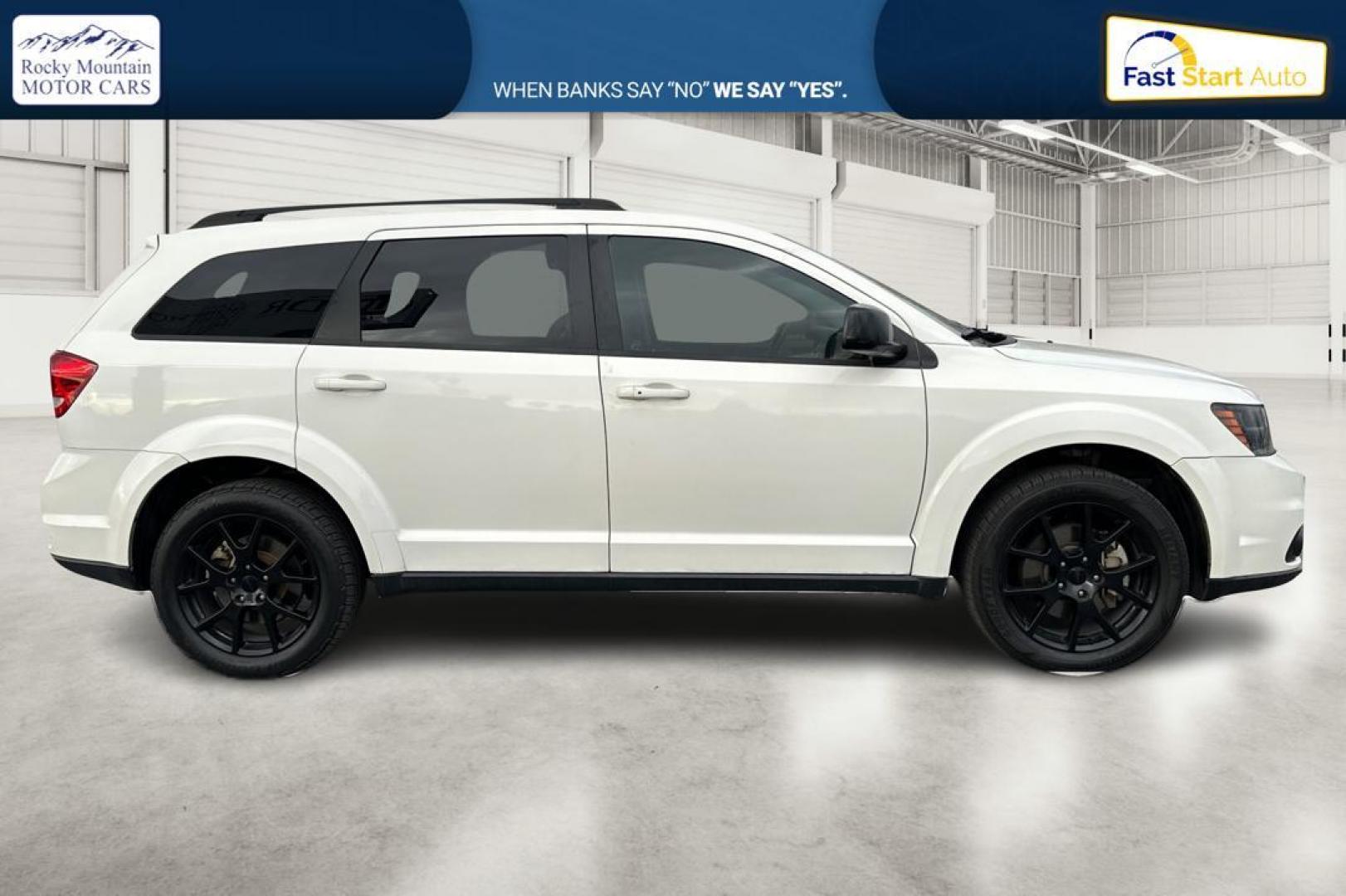 2015 White Dodge Journey SXT (3C4PDCBB8FT) with an 2.4L L6 DOHC 16V engine, 4-Speed Automatic transmission, located at 7755 State Street, Midvale, UT, 84047, (801) 753-9063, 40.610329, -111.892159 - Photo#1