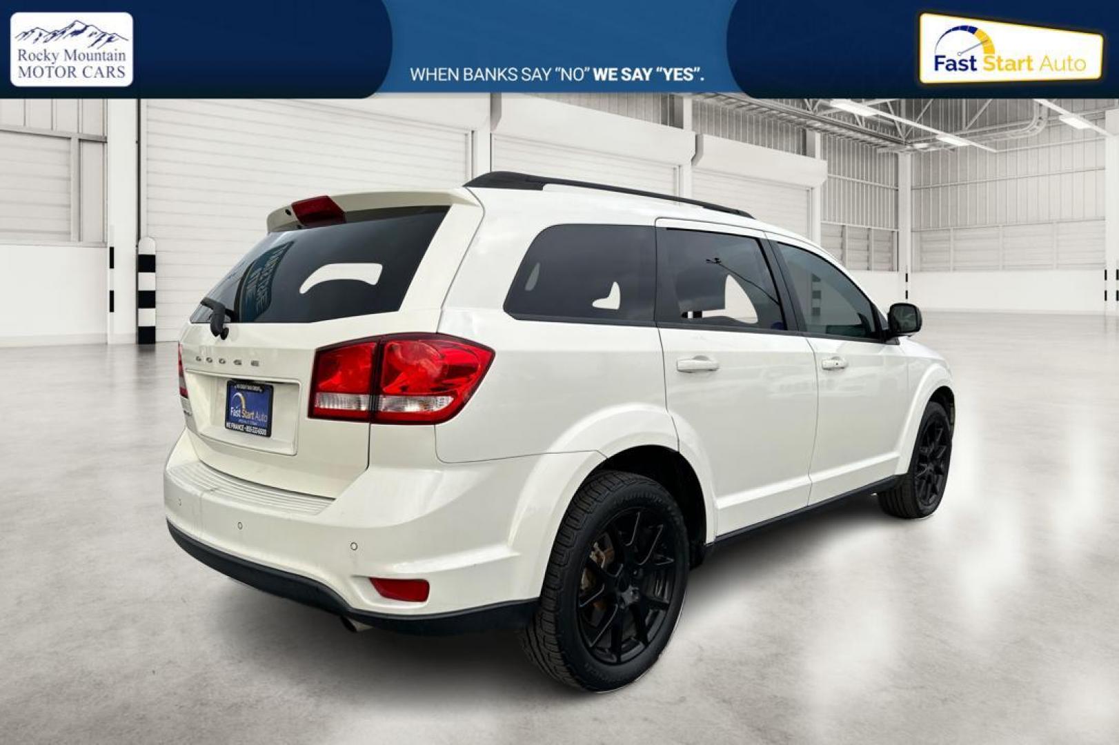 2015 White Dodge Journey SXT (3C4PDCBB8FT) with an 2.4L L6 DOHC 16V engine, 4-Speed Automatic transmission, located at 7755 State Street, Midvale, UT, 84047, (801) 753-9063, 40.610329, -111.892159 - Photo#2