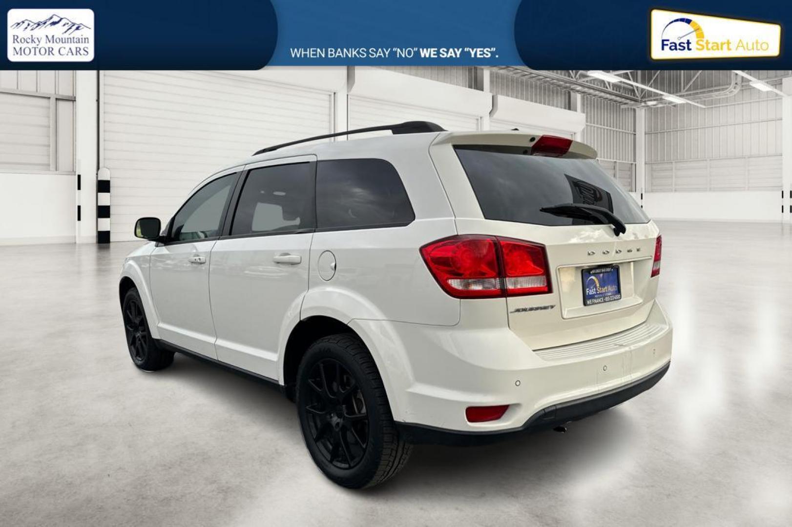 2015 White Dodge Journey SXT (3C4PDCBB8FT) with an 2.4L L6 DOHC 16V engine, 4-Speed Automatic transmission, located at 7755 State Street, Midvale, UT, 84047, (801) 753-9063, 40.610329, -111.892159 - Photo#5