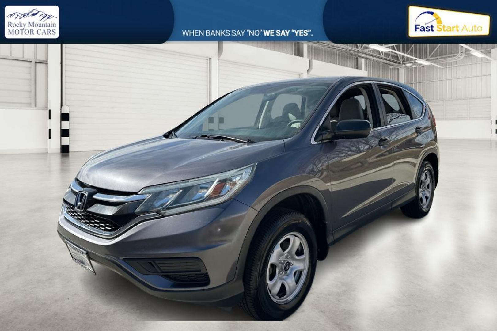 2015 Gray Honda CR-V LX 4WD (5J6RM4H30FL) with an 2.4L L4 DOHC 16V engine, Continuously Variable Transmission transmission, located at 7755 State Street, Midvale, UT, 84047, (801) 753-9063, 40.610329, -111.892159 - Photo#6