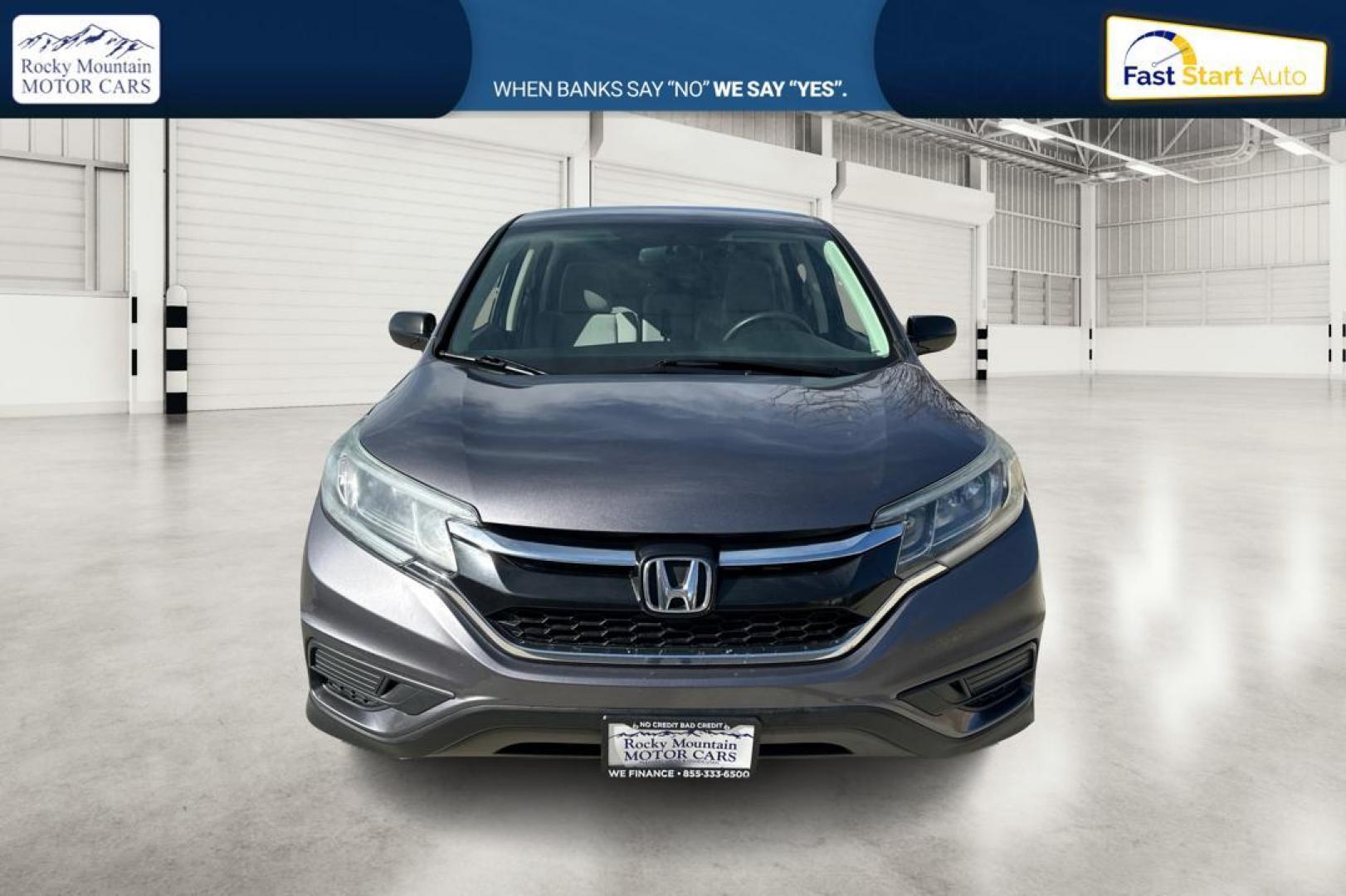 2015 Gray Honda CR-V LX 4WD (5J6RM4H30FL) with an 2.4L L4 DOHC 16V engine, Continuously Variable Transmission transmission, located at 7755 State Street, Midvale, UT, 84047, (801) 753-9063, 40.610329, -111.892159 - Photo#7