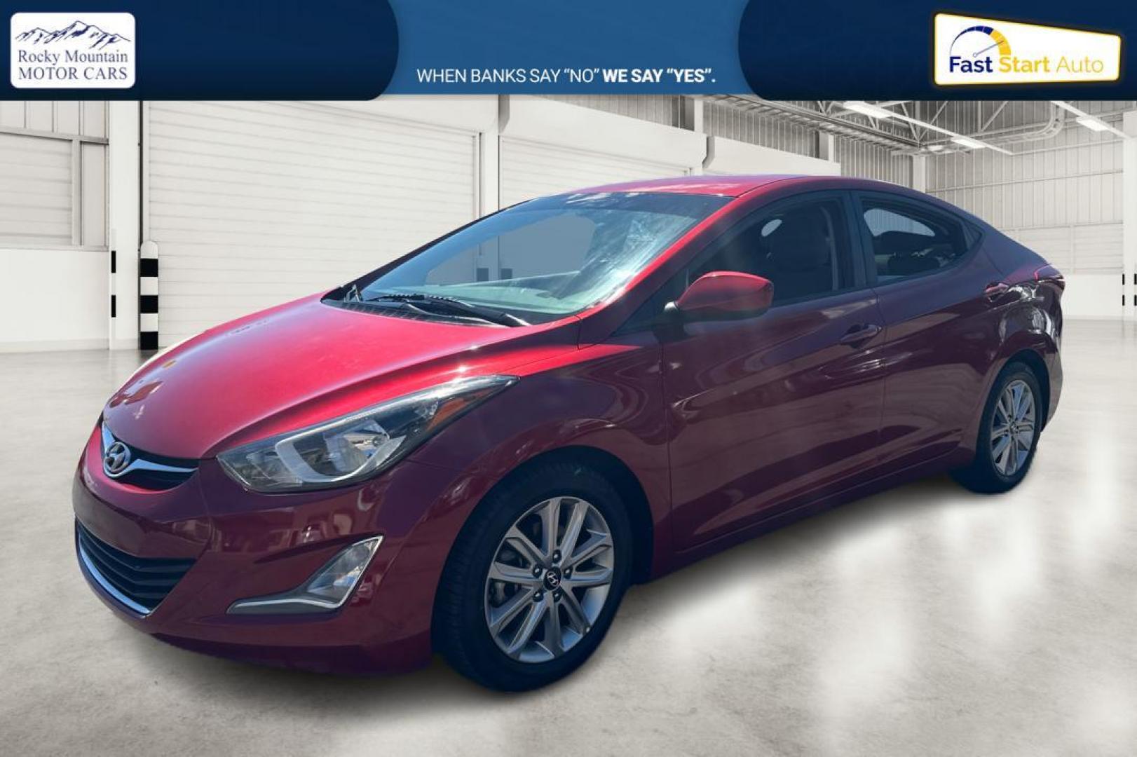 2015 Red Hyundai Elantra Limited (5NPDH4AE5FH) with an 1.8L L4 DOHC 16V engine, 6-Speed Automatic transmission, located at 767 S State Road, Pleasant Grove, UT, 84062, (801) 785-1058, 40.354839, -111.736687 - Photo#6