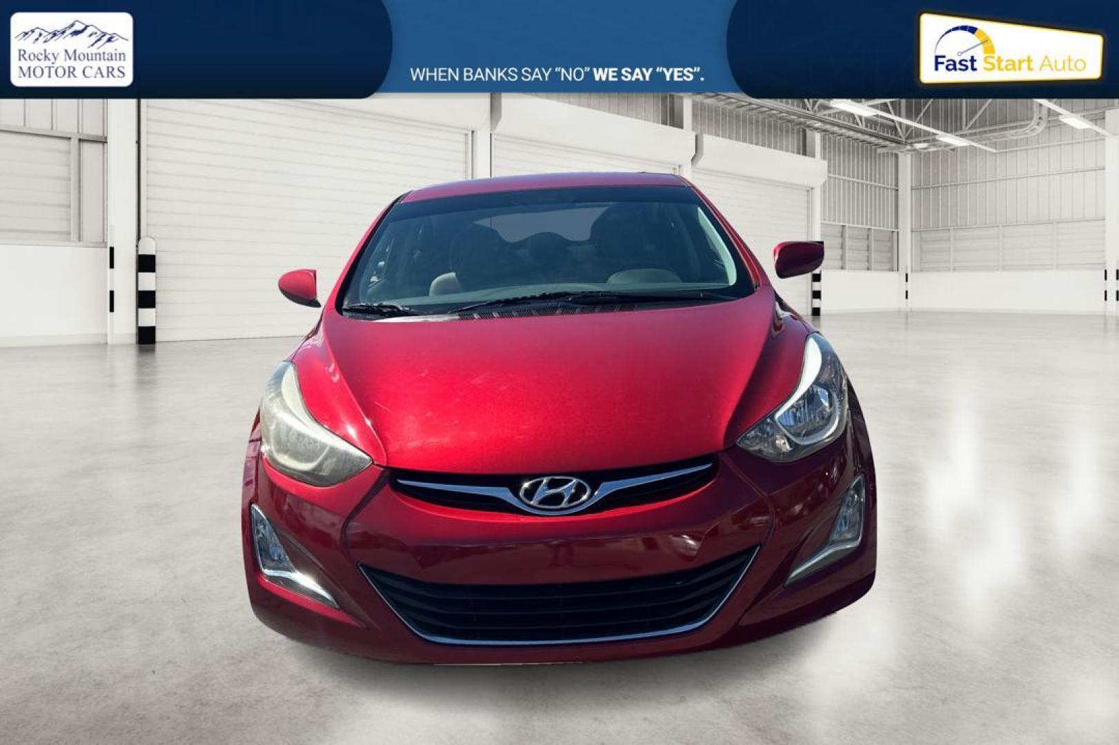 2015 Red Hyundai Elantra Limited (5NPDH4AE5FH) with an 1.8L L4 DOHC 16V engine, 6-Speed Automatic transmission, located at 767 S State Road, Pleasant Grove, UT, 84062, (801) 785-1058, 40.354839, -111.736687 - Photo#7