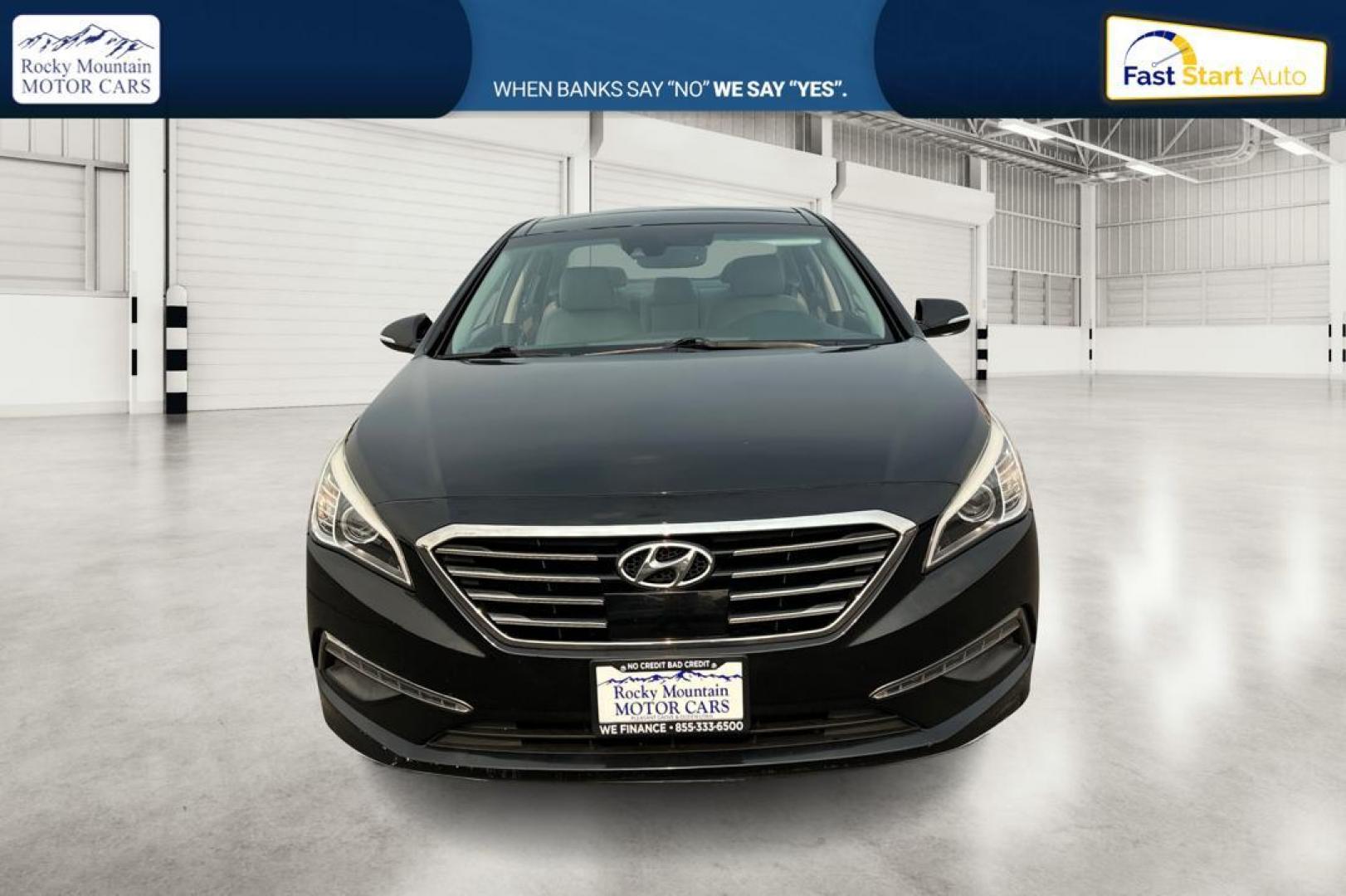 2015 Black Hyundai Sonata Sport (5NPE34AF4FH) with an 2.4L L4 DOHC 16V engine, 6-Speed Automatic transmission, located at 767 S State Road, Pleasant Grove, UT, 84062, (801) 785-1058, 40.354839, -111.736687 - Photo#9