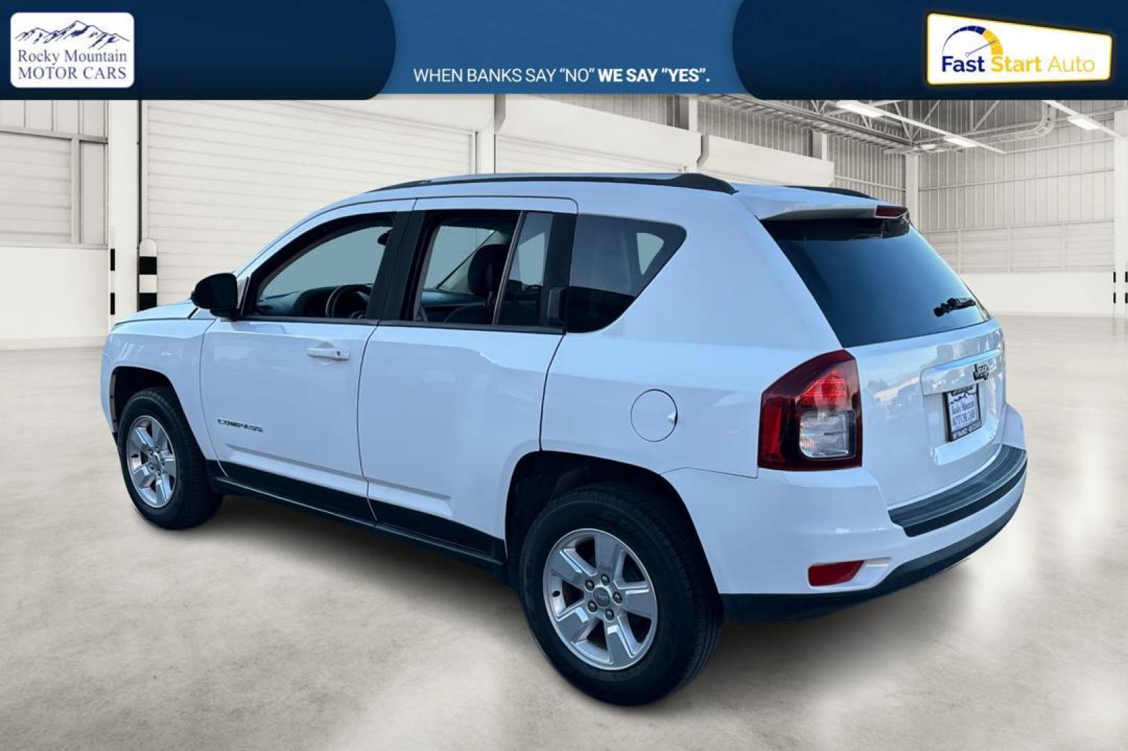 2015 White Jeep Compass Sport FWD (1C4NJCBA4FD) with an 2.0L L4 DOHC 16V engine, Automatic, CVT transmission, located at 344 S Washington Blvd, Ogden, UT, 84404, (801) 399-1799, 41.255482, -111.970848 - Photo#5