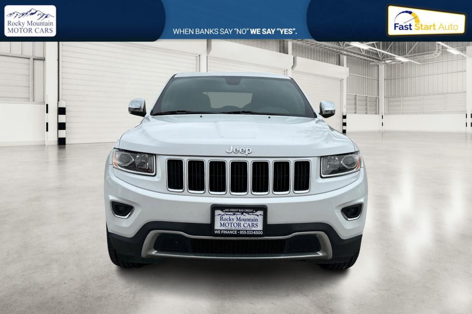 2015 White Jeep Grand Cherokee Limited 2WD (1C4RJEBG2FC) with an 3.6L V6 DOHC 24V engine, 8-Speed Automatic transmission, located at 767 S State Road, Pleasant Grove, UT, 84062, (801) 785-1058, 40.354839, -111.736687 - Photo#9