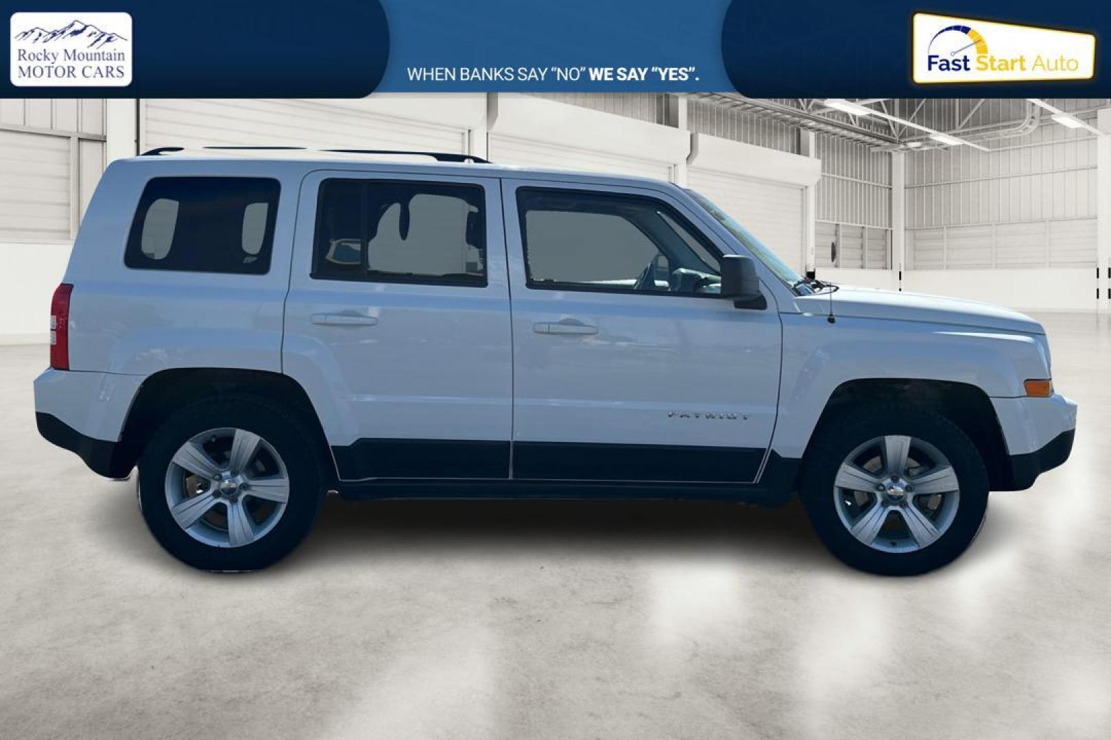 2015 White Jeep Patriot Sport 4WD (1C4NJRBB1FD) with an 2.4L L4 DOHC 16V engine, Automatic, CVT transmission, located at 344 S Washington Blvd, Ogden, UT, 84404, (801) 399-1799, 41.255482, -111.970848 - Photo#1