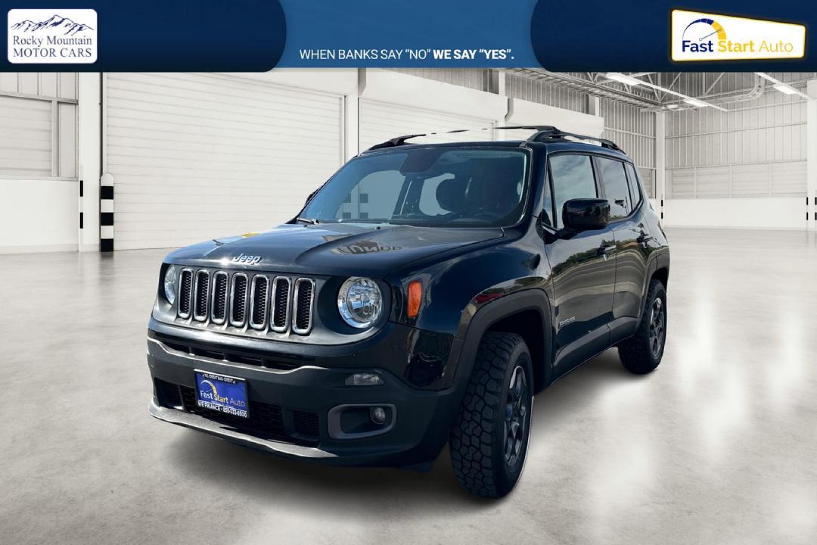 2015 Black Jeep Renegade Latitude FWD (ZACCJABH8FP) with an 1.4L L4 DOHC 16V TURBO engine, 6M transmission, located at 7755 State Street, Midvale, UT, 84047, (801) 753-9063, 40.610329, -111.892159 - Photo#8