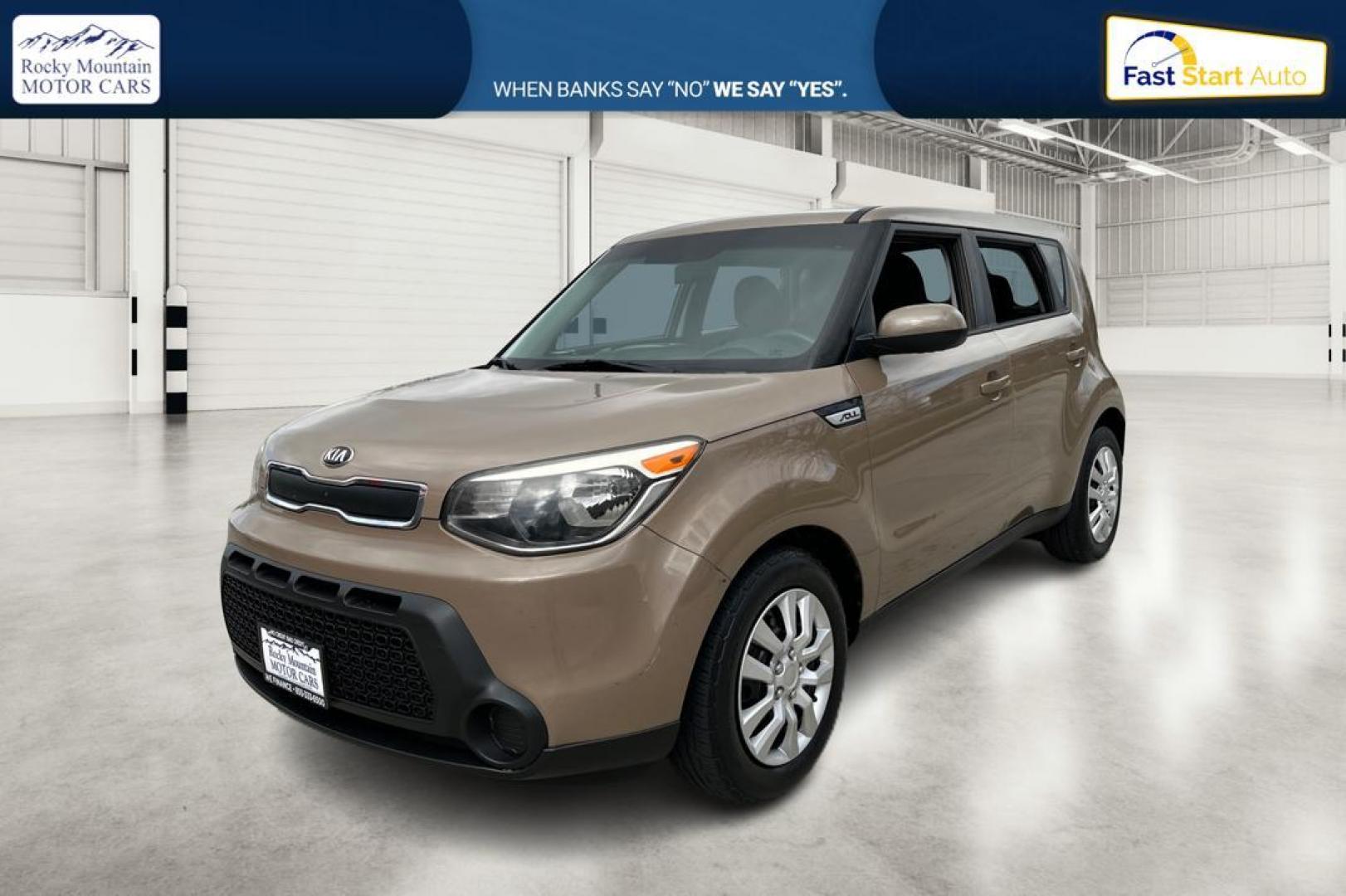 2015 Brown Kia Soul Base (KNDJN2A26F7) with an 1.6L L4 DOHC 16V engine, Auto, 6-Spd Sportmatic transmission, located at 344 S Washington Blvd, Ogden, UT, 84404, (801) 399-1799, 41.255482, -111.970848 - Photo#8