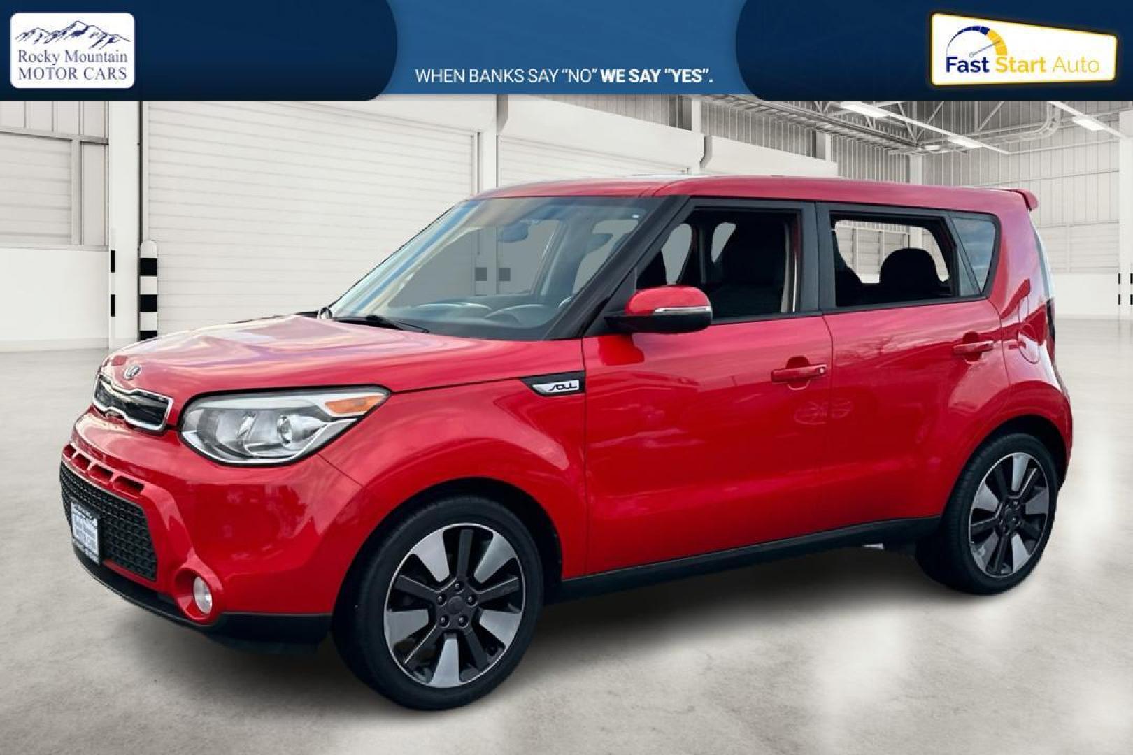 2015 Red Kia Soul ! (KNDJX3A50F7) with an 2.0L L4 DOHC 16V engine, 6-Speed Automatic transmission, located at 7755 State Street, Midvale, UT, 84047, (801) 753-9063, 40.610329, -111.892159 - Photo#6