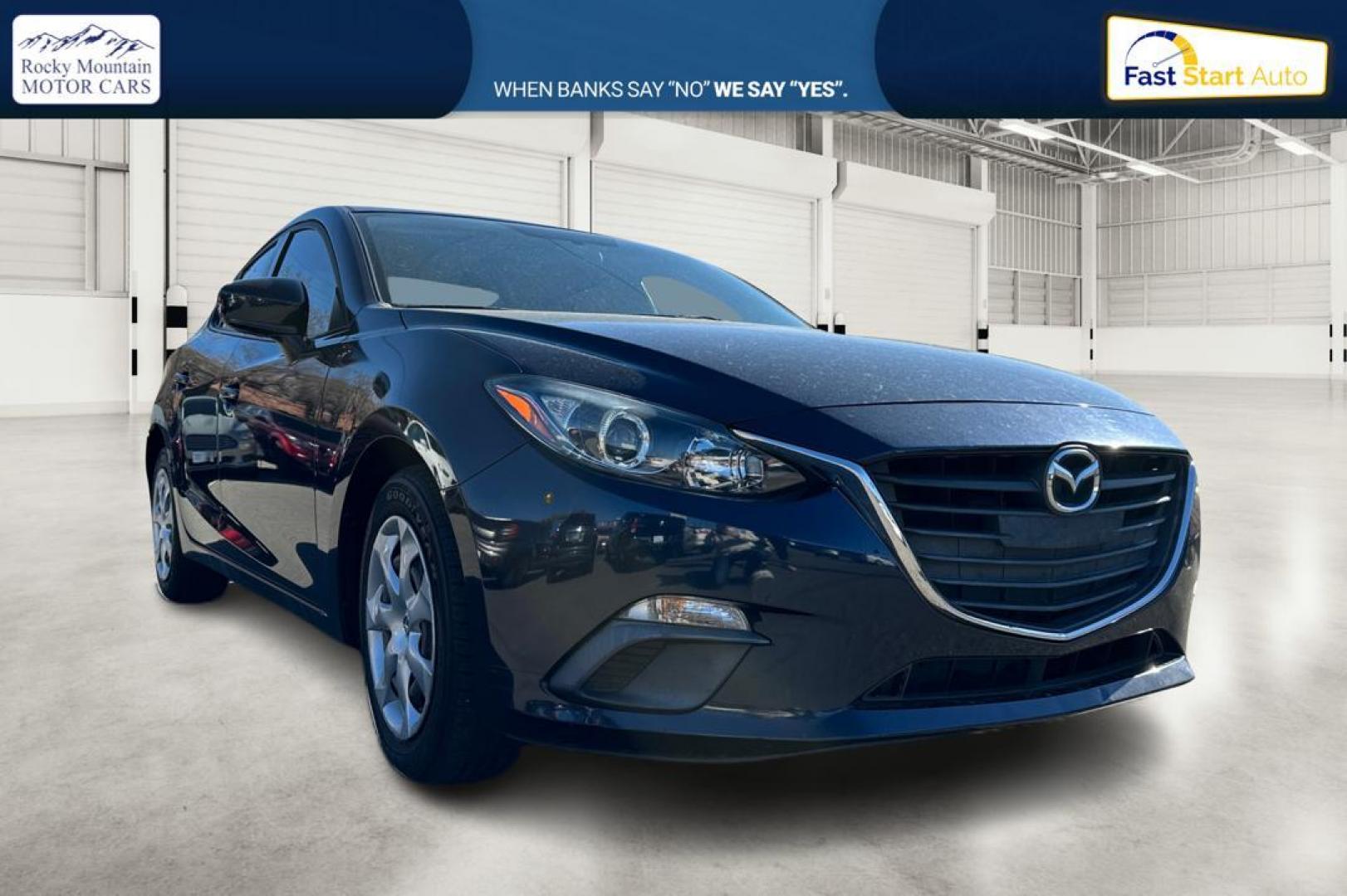 2015 Blue Mazda MAZDA3 i Sport AT 4-Door (3MZBM1U78FM) with an 2.0L L4 DOHC 16V engine, 6-Speed Automatic transmission, located at 344 S Washington Blvd, Ogden, UT, 84404, (801) 399-1799, 41.255482, -111.970848 - Photo#0