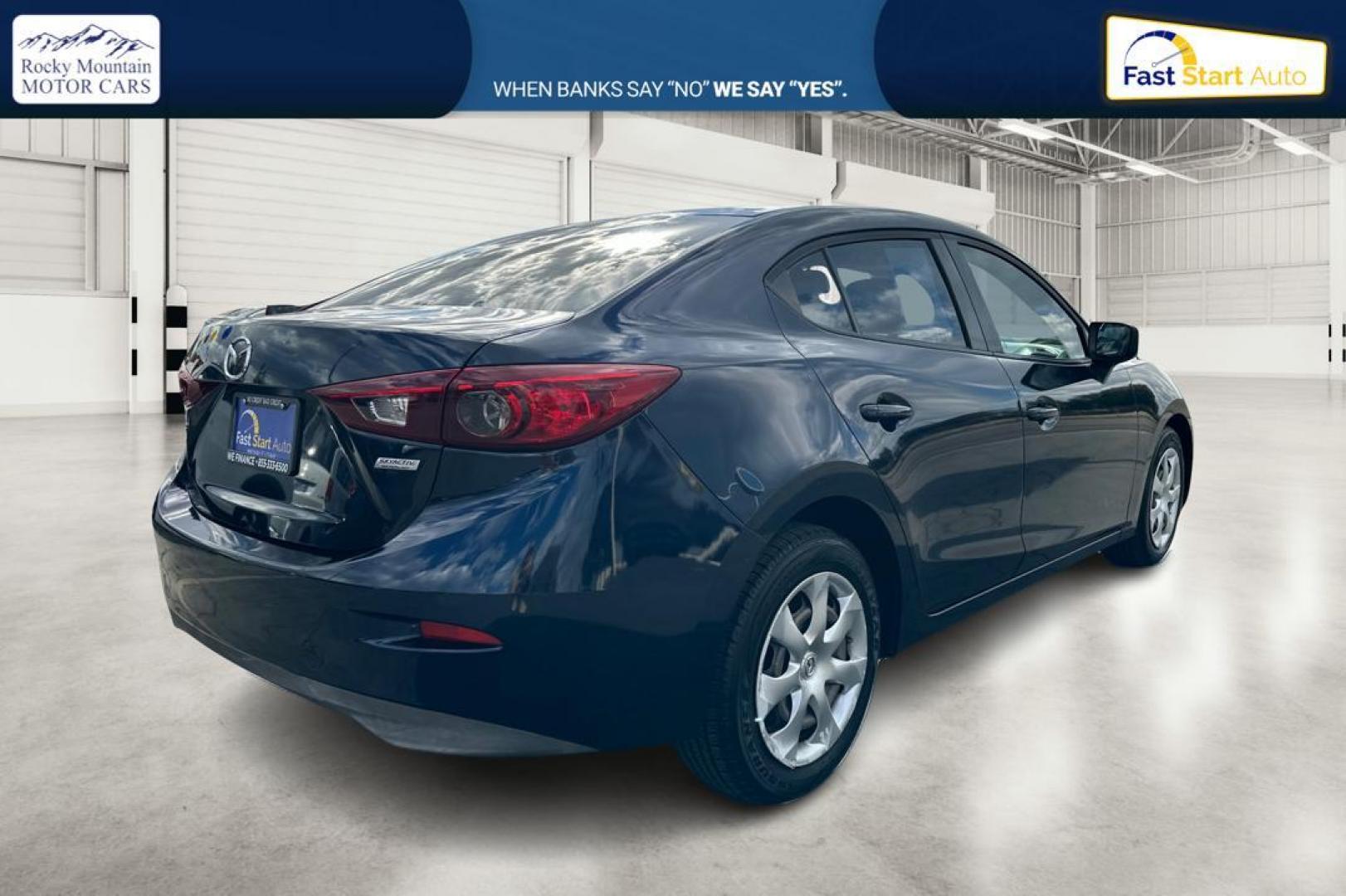 2015 Blue Mazda MAZDA3 i Sport AT 4-Door (3MZBM1U78FM) with an 2.0L L4 DOHC 16V engine, 6-Speed Automatic transmission, located at 7755 State Street, Midvale, UT, 84047, (801) 753-9063, 40.610329, -111.892159 - Photo#2