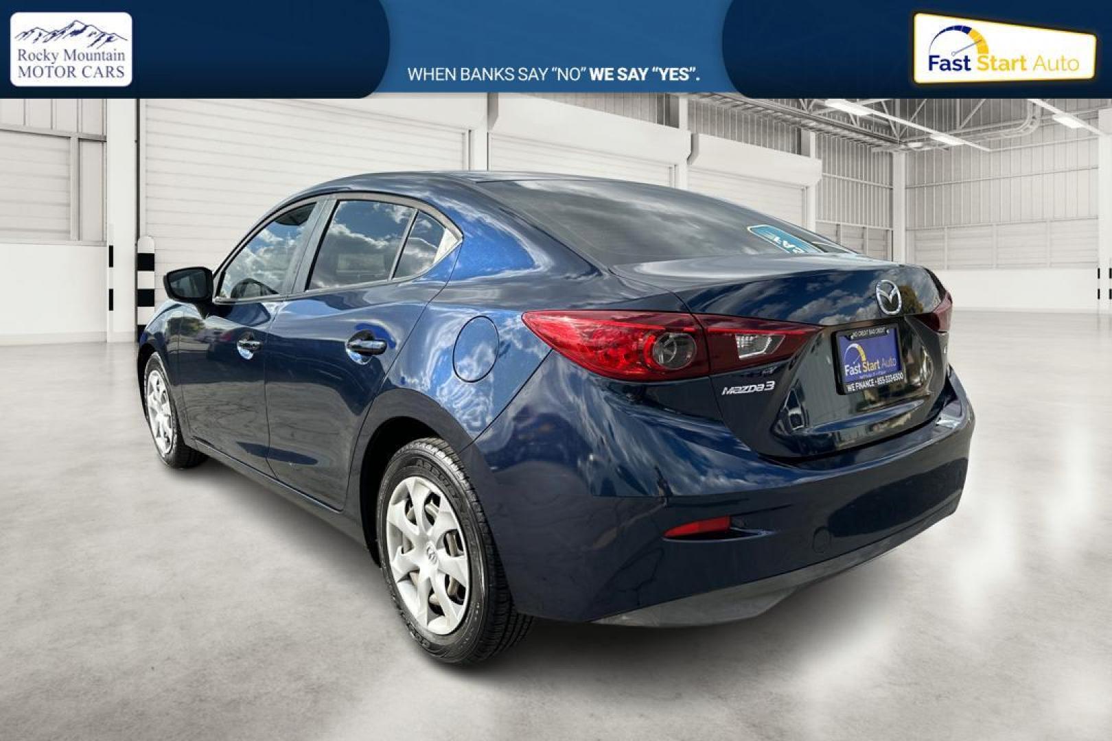 2015 Blue Mazda MAZDA3 i Sport AT 4-Door (3MZBM1U78FM) with an 2.0L L4 DOHC 16V engine, 6-Speed Automatic transmission, located at 7755 State Street, Midvale, UT, 84047, (801) 753-9063, 40.610329, -111.892159 - Photo#5