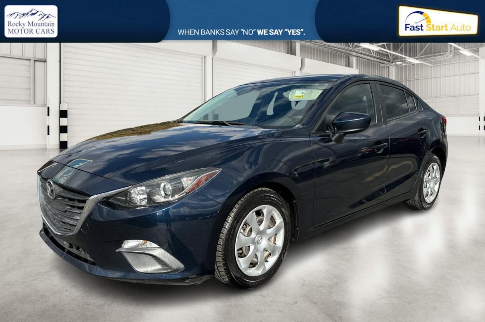 2015 Blue Mazda MAZDA3 i Sport AT 4-Door (3MZBM1U78FM) with an 2.0L L4 DOHC 16V engine, 6-Speed Automatic transmission, located at 7755 State Street, Midvale, UT, 84047, (801) 753-9063, 40.610329, -111.892159 - Photo#8