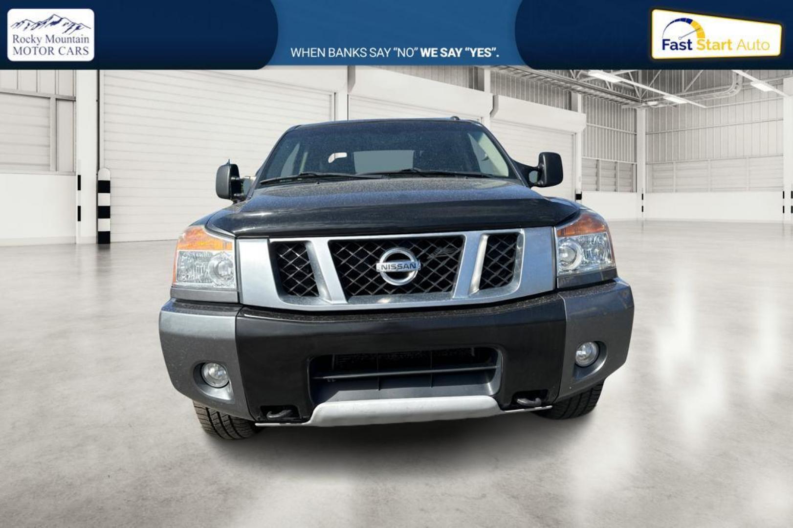 2015 Gray Nissan Titan PRO-4X Crew Cab 4WD SWB (1N6AA0ECXFN) with an 5.6L V8 DOHC 32V engine, 5-Speed Automatic transmission, located at 7755 State Street, Midvale, UT, 84047, (801) 753-9063, 40.610329, -111.892159 - Photo#7