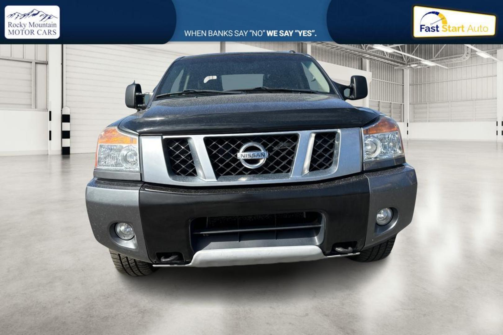 2015 Gray Nissan Titan PRO-4X Crew Cab 4WD SWB (1N6AA0ECXFN) with an 5.6L V8 DOHC 32V engine, 5-Speed Automatic transmission, located at 7755 State Street, Midvale, UT, 84047, (801) 753-9063, 40.610329, -111.892159 - Photo#6