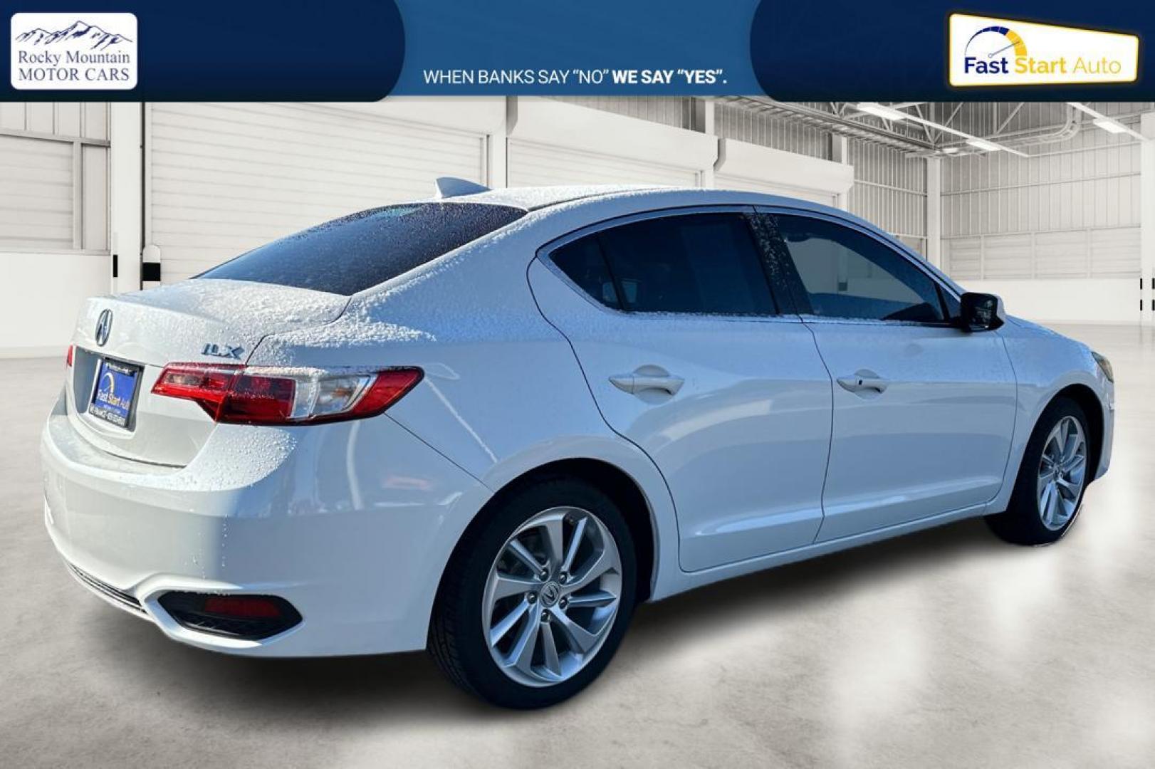 2016 White Acura ILX 8-Spd AT (19UDE2F39GA) with an 2.0L L4 16V DOHC engine, 8-Speed Automatic transmission, located at 344 S Washington Blvd, Ogden, UT, 84404, (801) 399-1799, 41.255482, -111.970848 - Photo#2