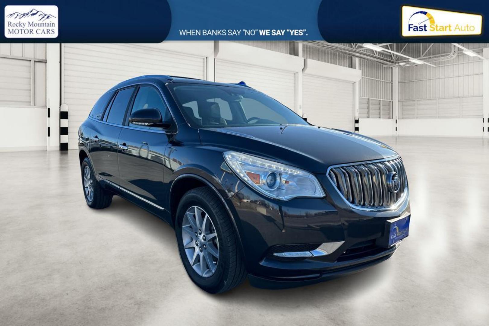 2016 Gray Buick Enclave Leather FWD (5GAKRBKD7GJ) with an 3.6L V6 DOHC 24V engine, 6-Speed Automatic Overdrive transmission, located at 7755 State Street, Midvale, UT, 84047, (801) 753-9063, 40.610329, -111.892159 - Photo#0