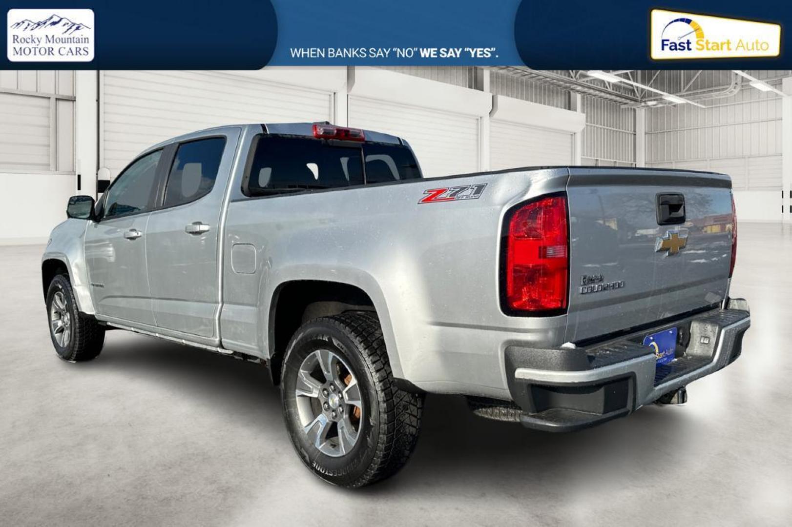 2016 Silver Chevrolet Colorado Z71 Crew Cab 4WD Long Box (1GCGTDE34G1) with an 3.6L V6 DOHC 24V GAS engine, 6A transmission, located at 7755 State Street, Midvale, UT, 84047, (801) 753-9063, 40.610329, -111.892159 - Photo#5