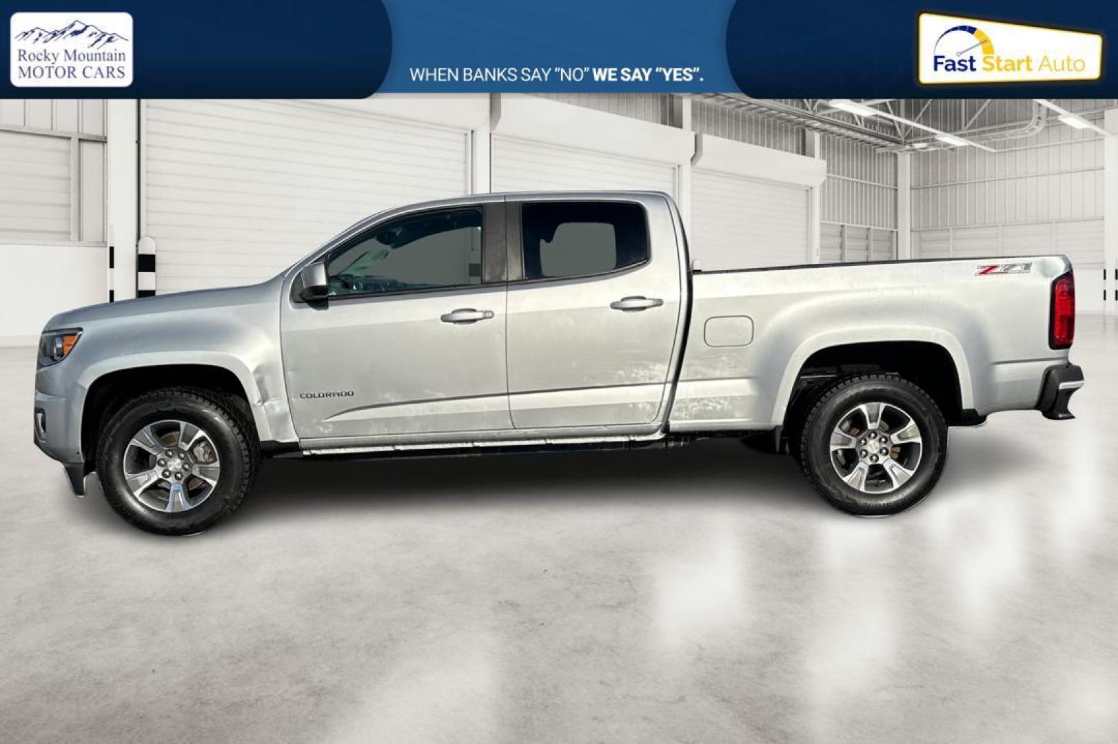 2016 Silver Chevrolet Colorado Z71 Crew Cab 4WD Long Box (1GCGTDE34G1) with an 3.6L V6 DOHC 24V GAS engine, 6A transmission, located at 7755 State Street, Midvale, UT, 84047, (801) 753-9063, 40.610329, -111.892159 - Photo#6