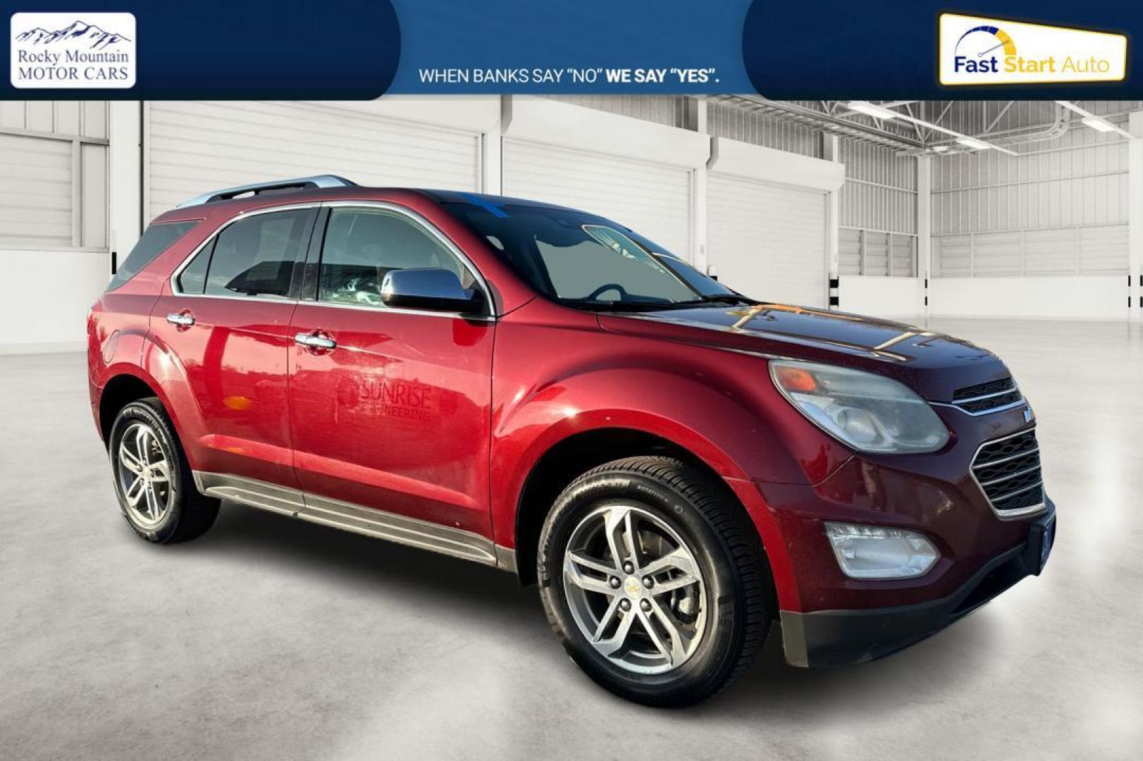 2016 Red Chevrolet Equinox LTZ AWD (2GNFLGE3XG6) with an 3.6L V6 DOHC 24V engine, 6A transmission, located at 767 S State Road, Pleasant Grove, UT, 84062, (801) 785-1058, 40.354839, -111.736687 - Photo#0