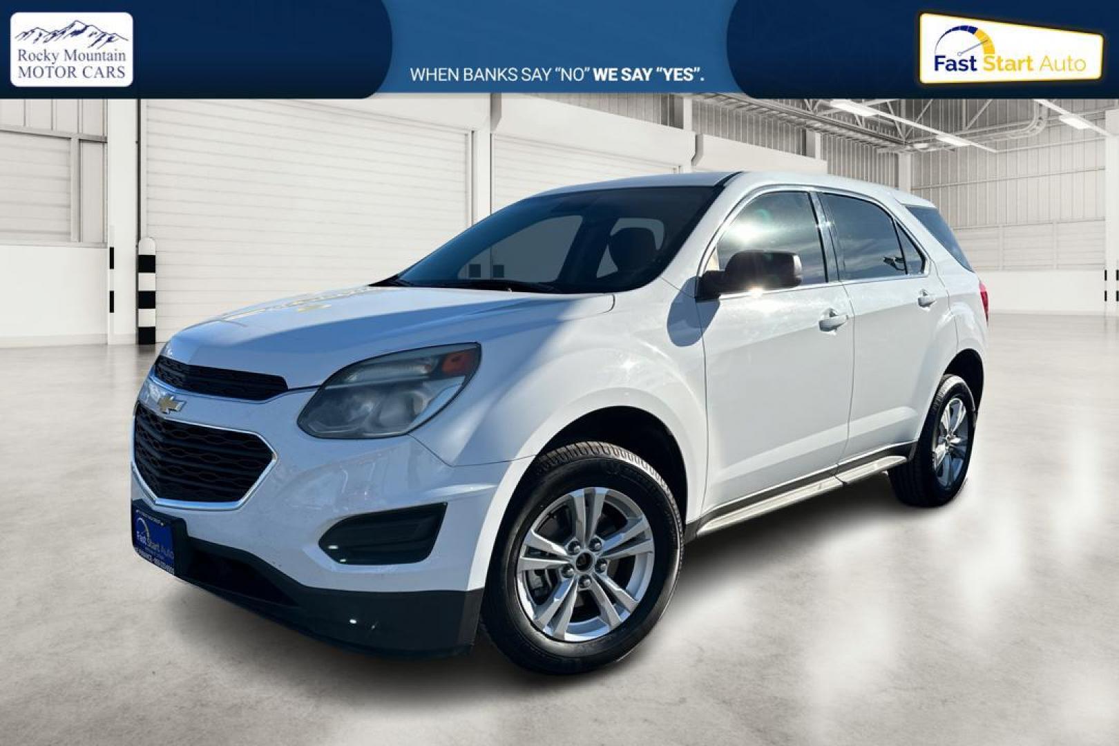 2016 White Chevrolet Equinox LS 2WD (2GNALBEK4G1) with an 2.4L L4 DOHC 16V FFV engine, 6A transmission, located at 7755 State Street, Midvale, UT, 84047, (801) 753-9063, 40.610329, -111.892159 - Photo#8