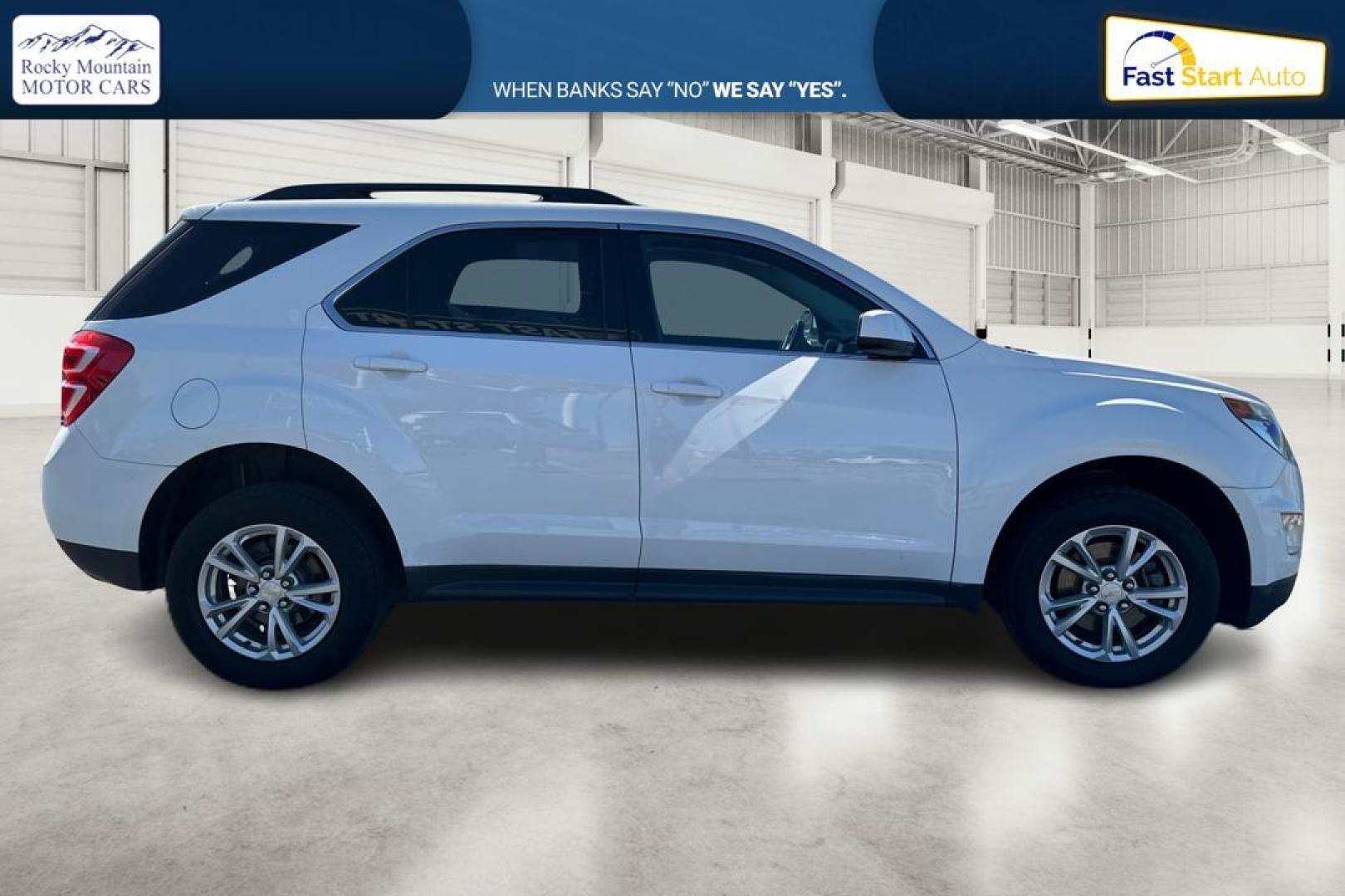 2016 White Chevrolet Equinox LT AWD (2GNFLFEK1G6) with an 2.4L L4 DOHC 16V FFV engine, 6A transmission, located at 7755 State Street, Midvale, UT, 84047, (801) 753-9063, 40.610329, -111.892159 - Photo#1