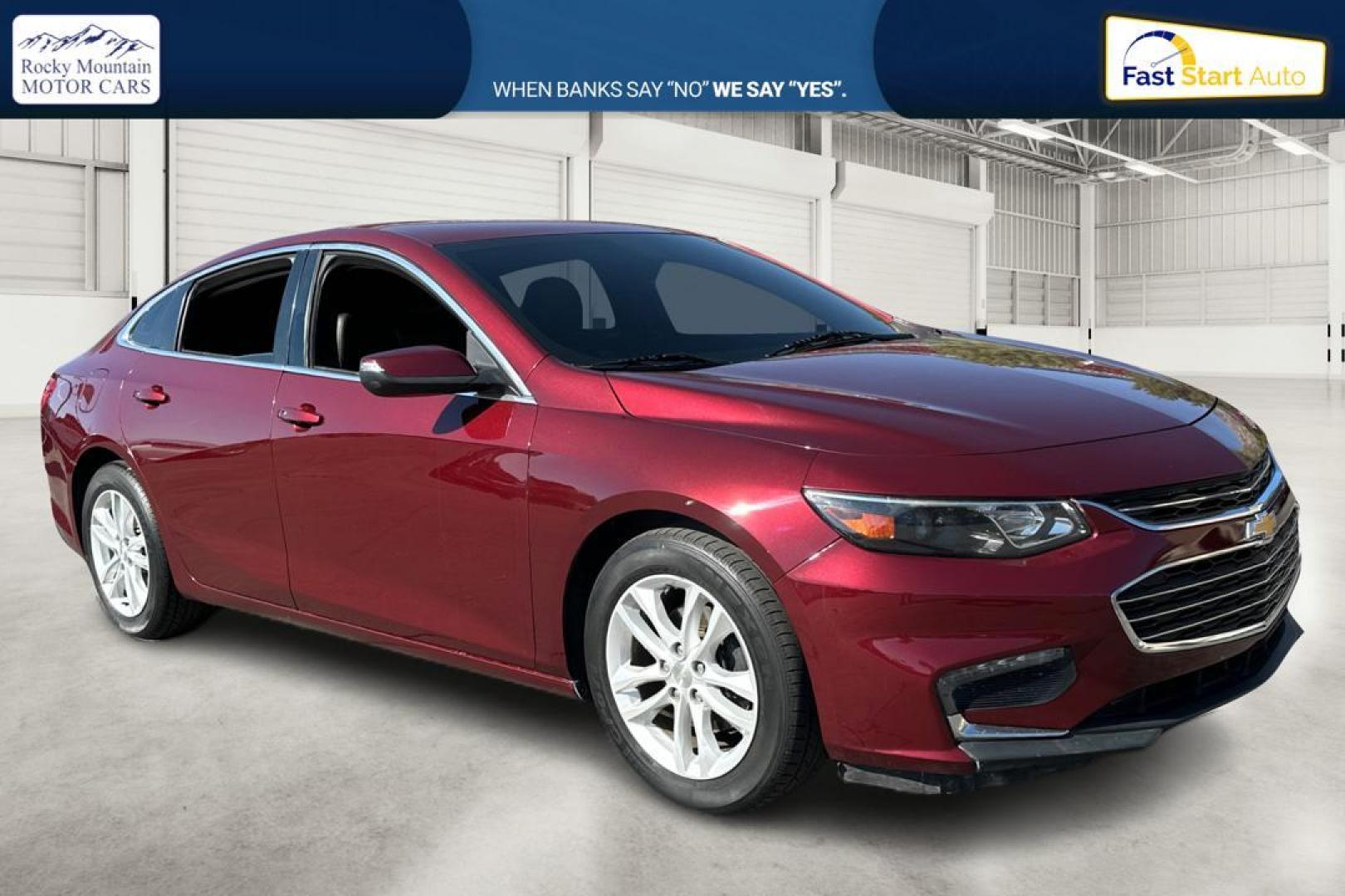 2016 Red Chevrolet Malibu 1LT (1G1ZE5ST3GF) with an 1.5L L4 DOHC 16V engine, 6A transmission, located at 767 S State Road, Pleasant Grove, UT, 84062, (801) 785-1058, 40.354839, -111.736687 - Photo#0