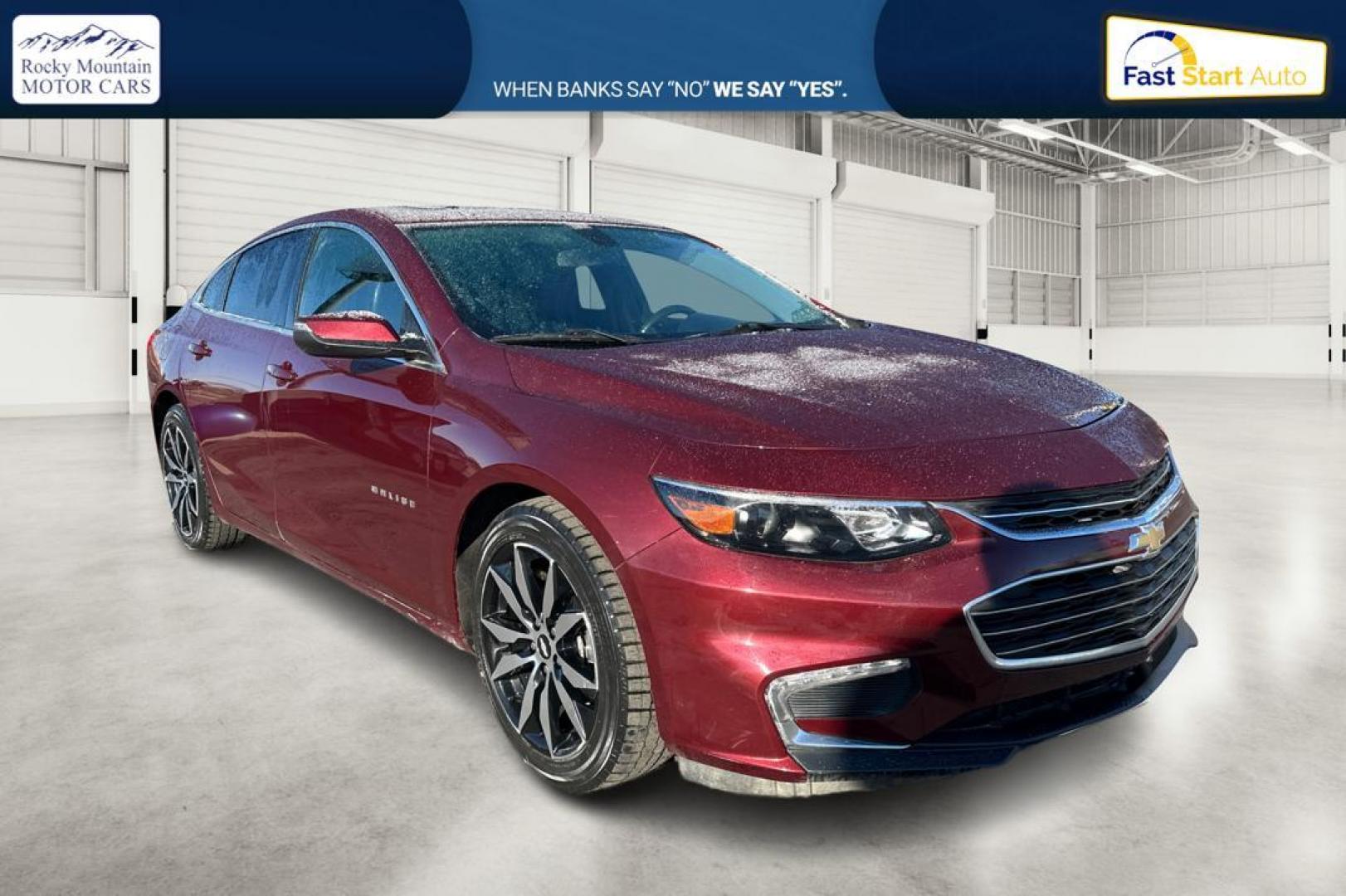 2016 Red Chevrolet Malibu 1LT (1G1ZE5ST8GF) with an 1.5L L4 DOHC 16V engine, 6A transmission, located at 7755 State Street, Midvale, UT, 84047, (801) 753-9063, 40.610329, -111.892159 - Photo#0