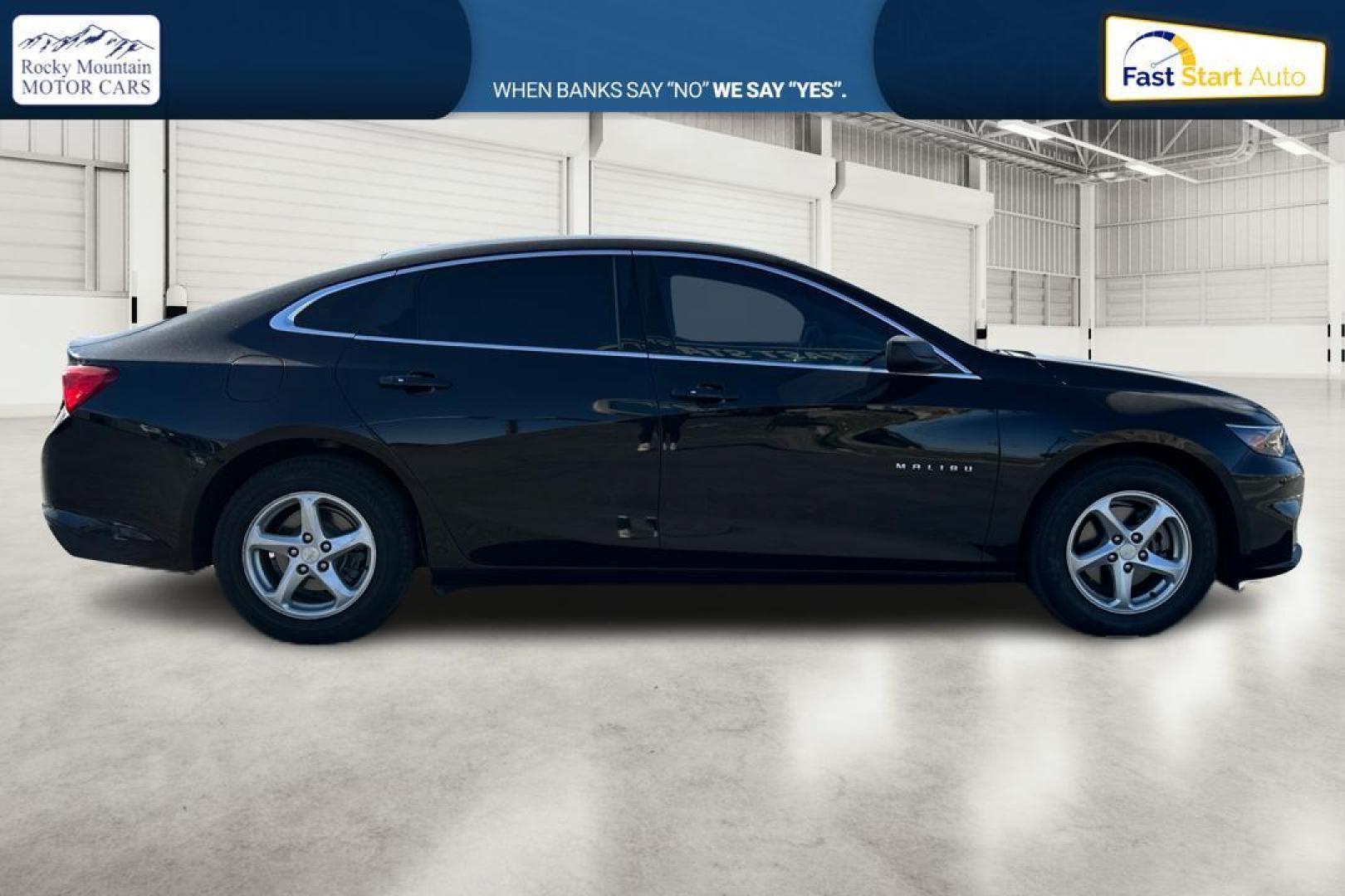 2016 Black Chevrolet Malibu LS (1G1ZB5ST3GF) with an 1.5L L4 DOHC 16V engine, 6A transmission, located at 7755 State Street, Midvale, UT, 84047, (801) 753-9063, 40.610329, -111.892159 - Photo#1