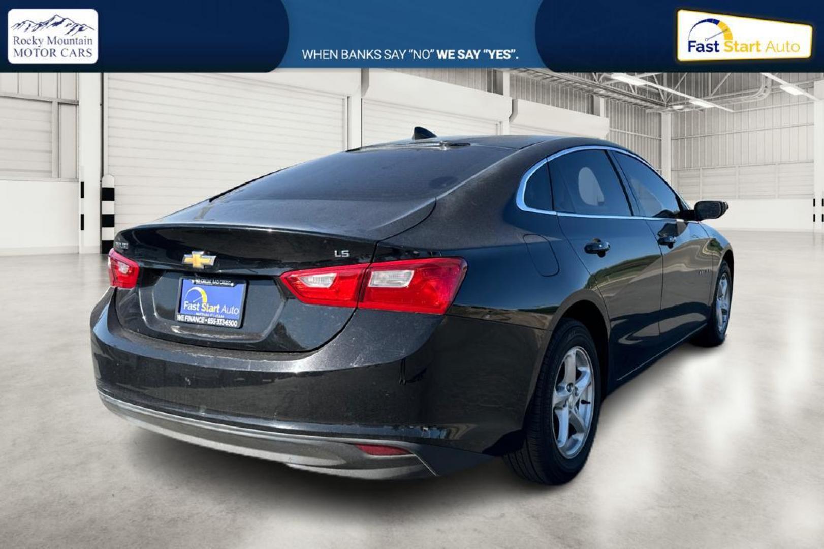 2016 Black Chevrolet Malibu LS (1G1ZB5ST3GF) with an 1.5L L4 DOHC 16V engine, 6A transmission, located at 7755 State Street, Midvale, UT, 84047, (801) 753-9063, 40.610329, -111.892159 - Photo#2