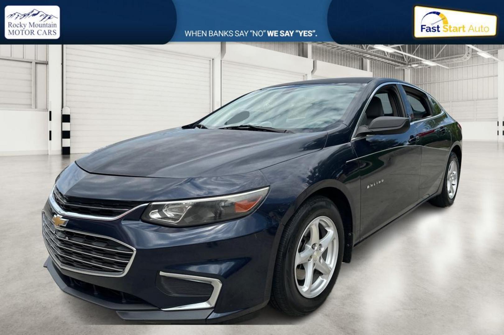 2016 Blue Chevrolet Malibu LS (1G1ZB5ST1GF) with an 1.5L L4 DOHC 16V engine, 6A transmission, located at 344 S Washington Blvd, Ogden, UT, 84404, (801) 399-1799, 41.255482, -111.970848 - Photo#6