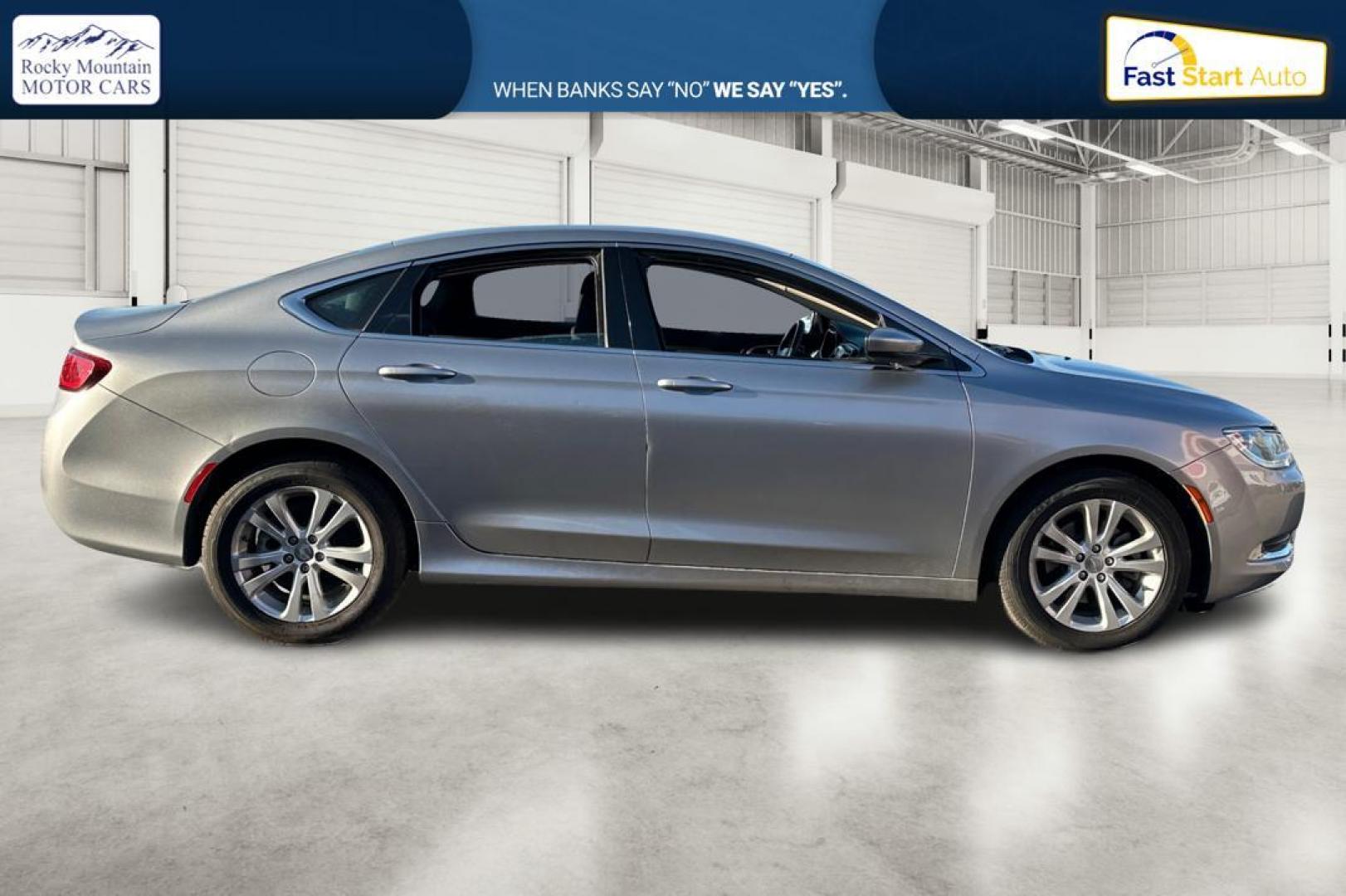 2016 Silver Chrysler 200 Limited (1C3CCCAB8GN) with an 2.4L L4 DOHC 16V engine, 9A transmission, located at 344 S Washington Blvd, Ogden, UT, 84404, (801) 399-1799, 41.255482, -111.970848 - Photo#1