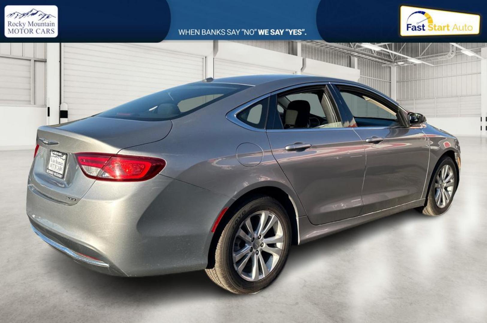 2016 Silver Chrysler 200 Limited (1C3CCCAB8GN) with an 2.4L L4 DOHC 16V engine, 9A transmission, located at 344 S Washington Blvd, Ogden, UT, 84404, (801) 399-1799, 41.255482, -111.970848 - Photo#2