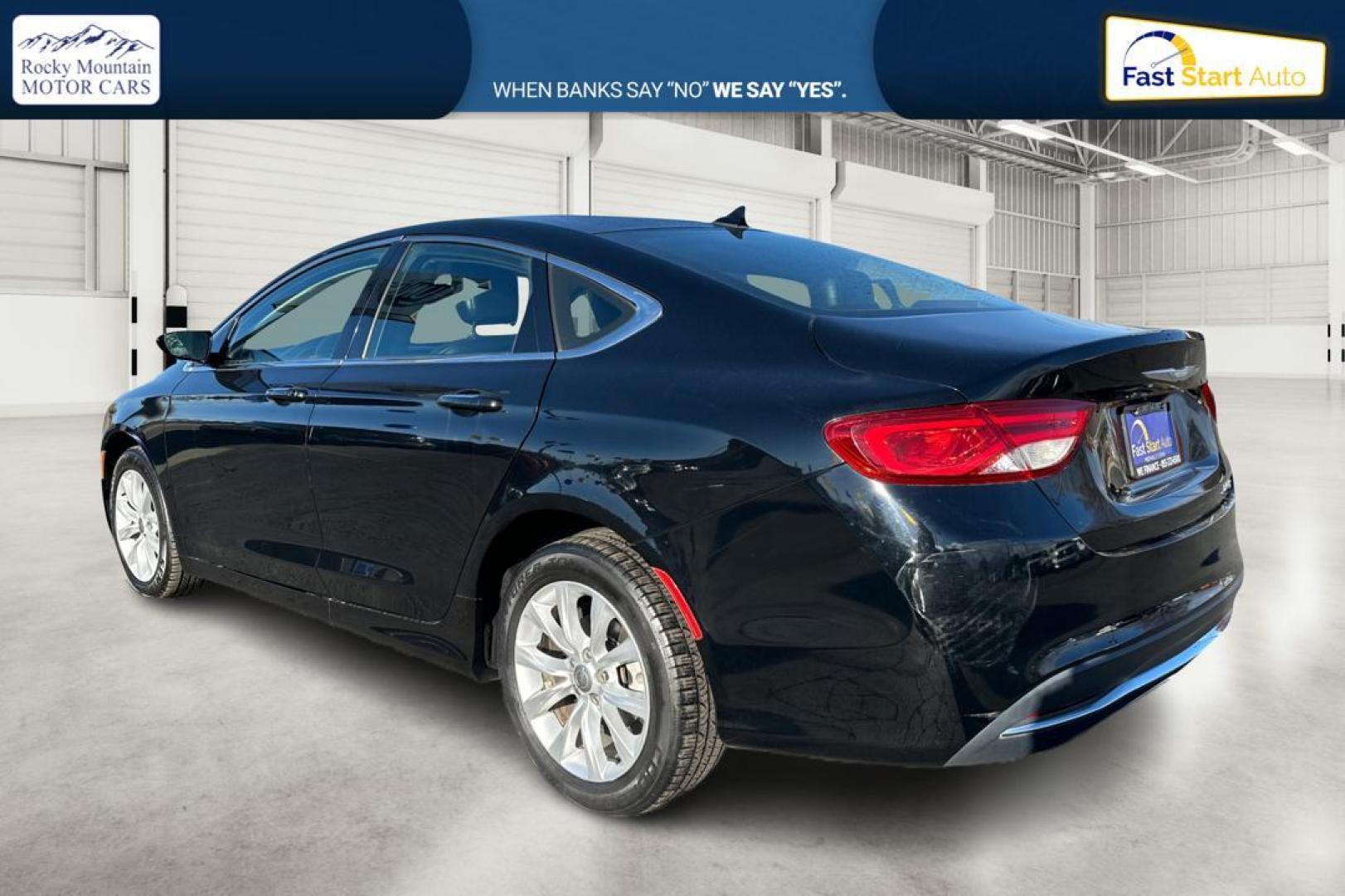 2016 Black Chrysler 200 C (1C3CCCCB3GN) with an 2.4L L4 DOHC 16V engine, 9-Speed Automatic transmission, located at 7755 State Street, Midvale, UT, 84047, (801) 753-9063, 40.610329, -111.892159 - Photo#5